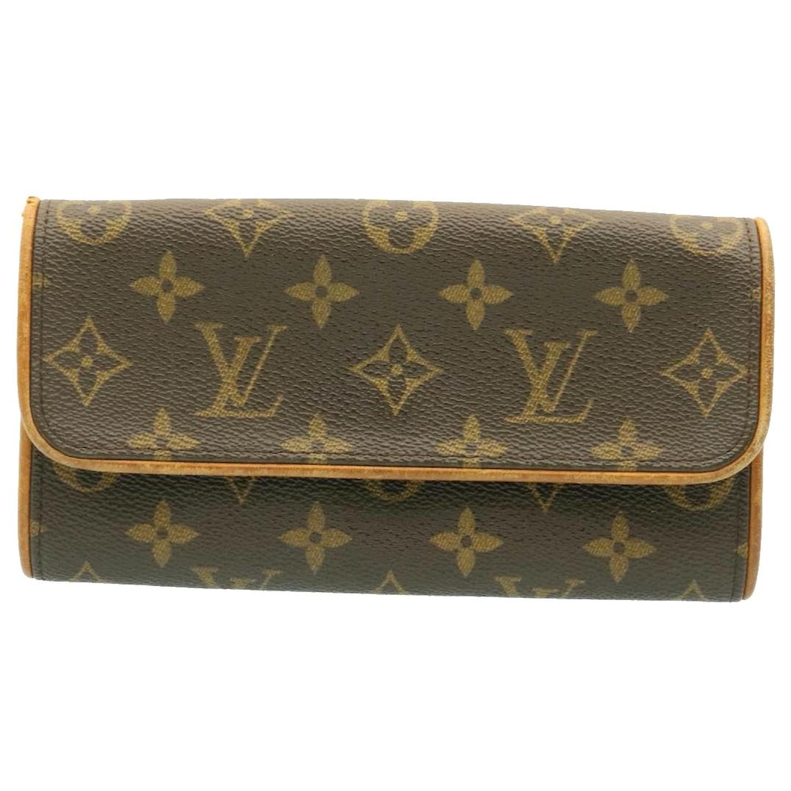 LOUIS VUITTON Monogram Pochette Twin PM Shoulder Bag M51854 LV Auth yt512  Brown Cloth ref.379243 - Joli Closet