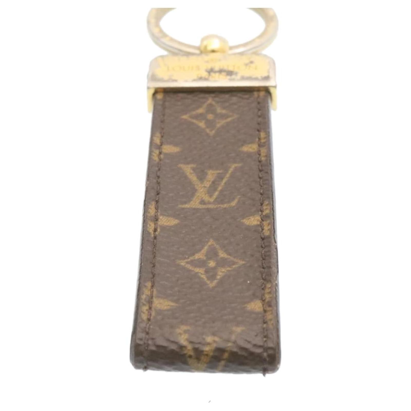 Cloth key ring Louis Vuitton Brown in Cloth - 33326299