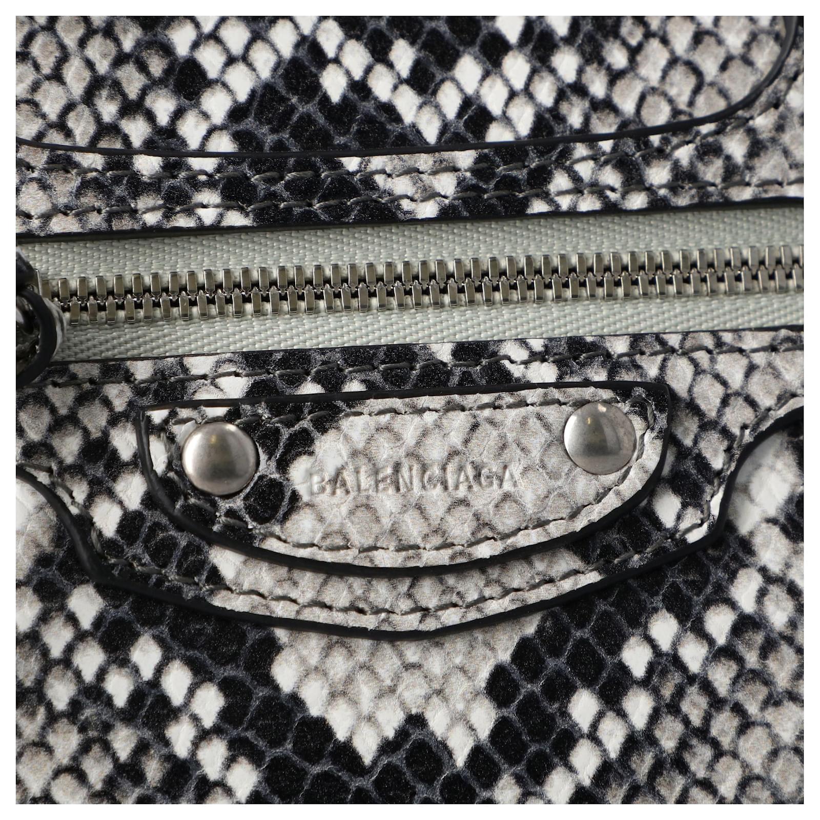 balenciaga Neo Classic Mini Top Handle Bag in python printed calf leather  Multiple colors ref.380100 - Joli Closet