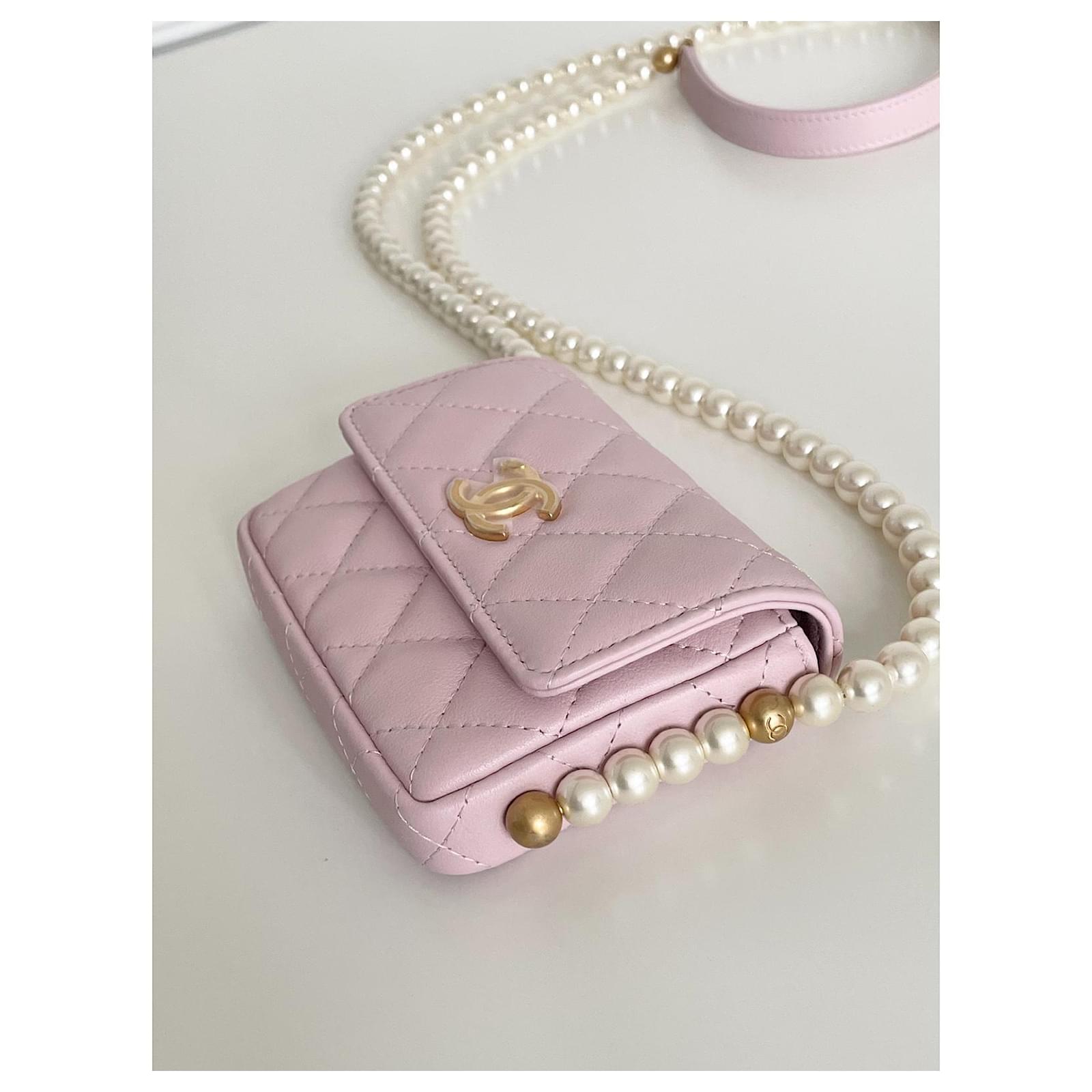 AUTH BNIB CHANEL Woc Light Pink Rose Clair Wallet On A Chain Bag Clutch New  21C $3,750.00 - PicClick