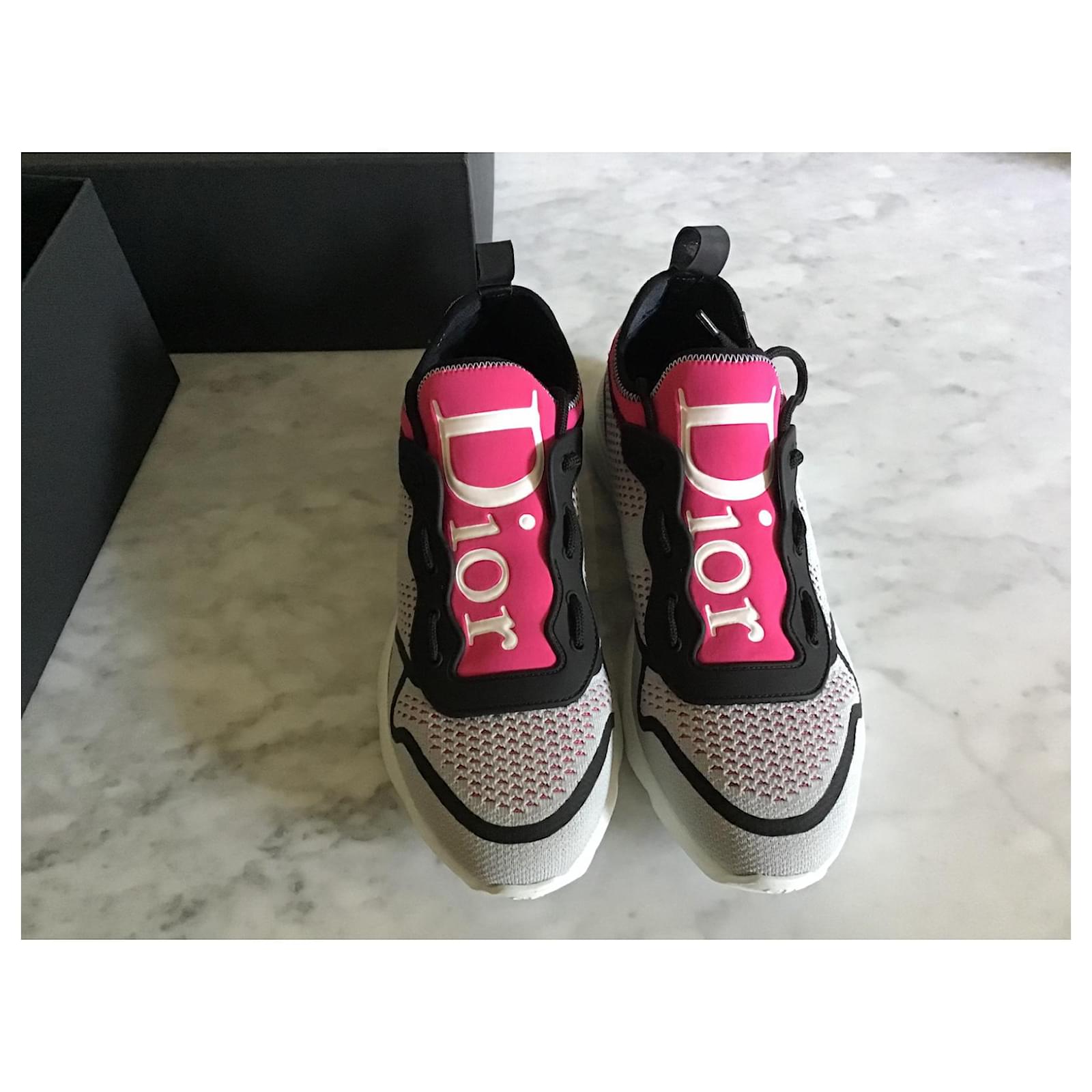 Dior sneakers Multiple colors Cloth ref.381669 - Joli Closet