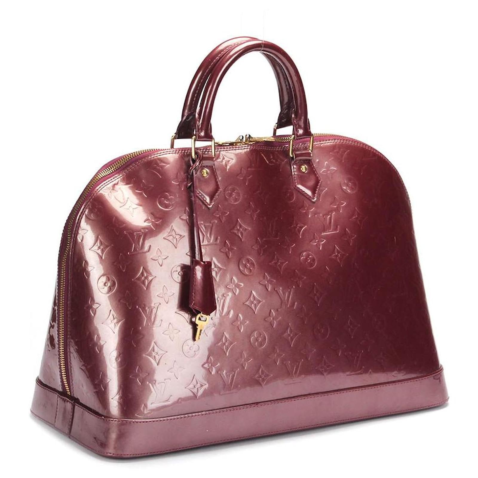 Louis Vuitton Monogram Vernis Alma GM in purple patent leather ref.381771 -  Joli Closet