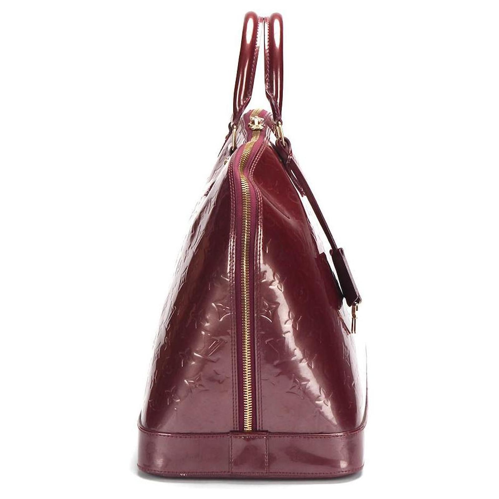 Louis Vuitton Monogram Vernis Alma GM in purple patent leather ref.381771 -  Joli Closet