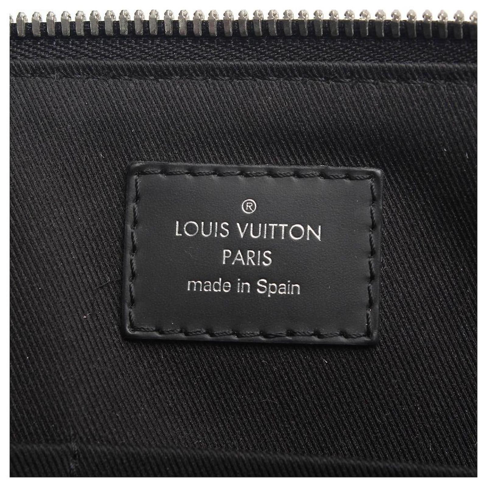 Louis Vuitton Damier Graphite Porte-Documents Jour in black coated ...