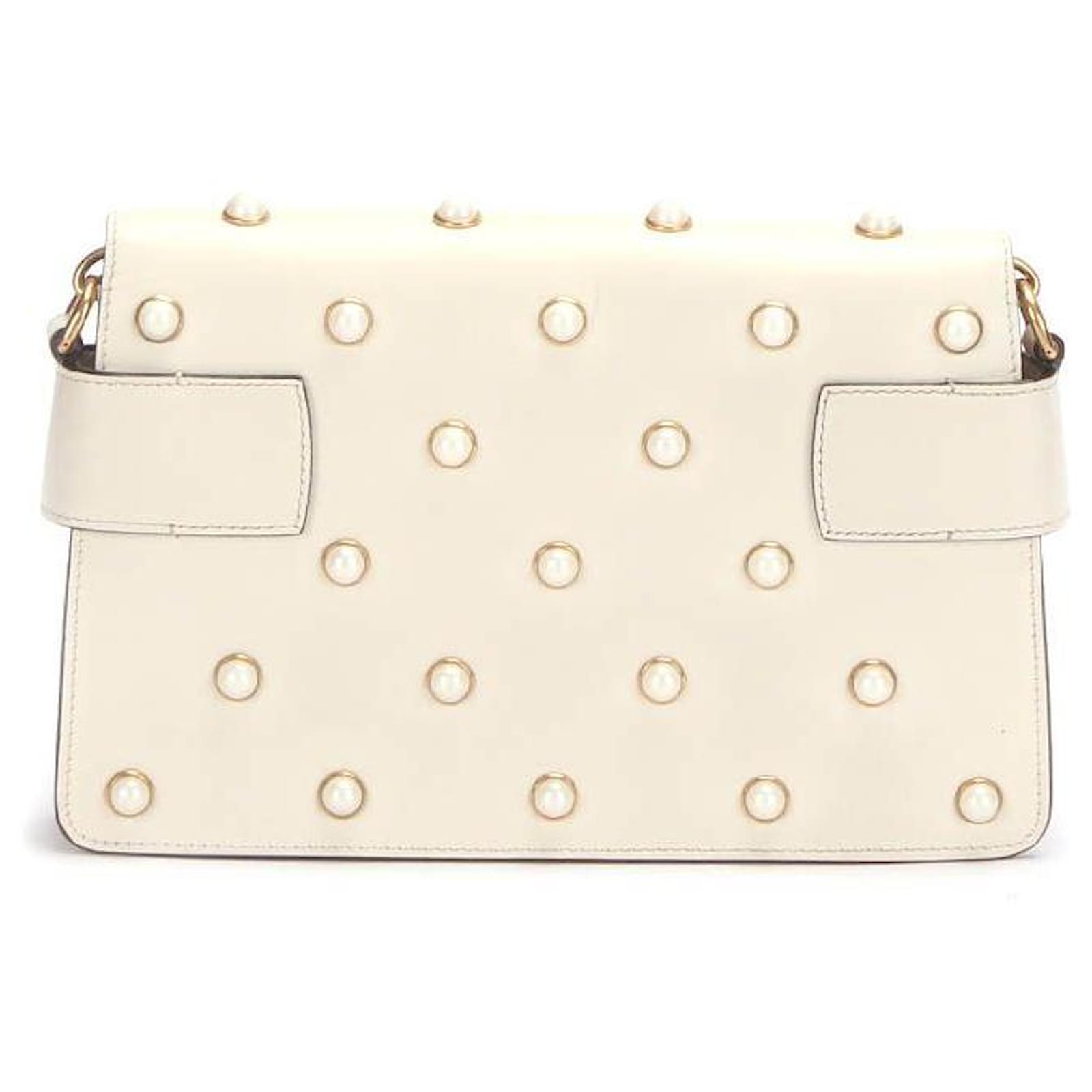 Gucci Mini Queen Margaret Broadway Crossbody Bag in white calf leather  leather ref.381836 - Joli Closet