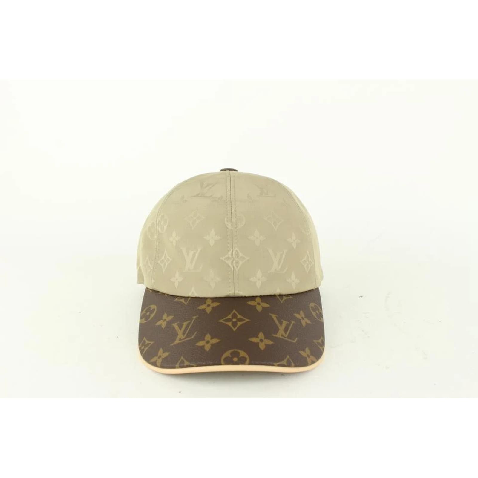 Louis Vuitton Size M Monogram Beige x Brown Cap ou Pas Baseball Hat Leather  ref.382110 - Joli Closet