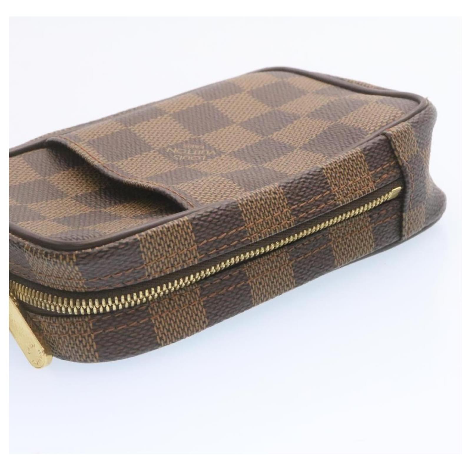 LOUIS VUITTON Damier Ebene Etui Okapi GM Pouch N61737 LV
