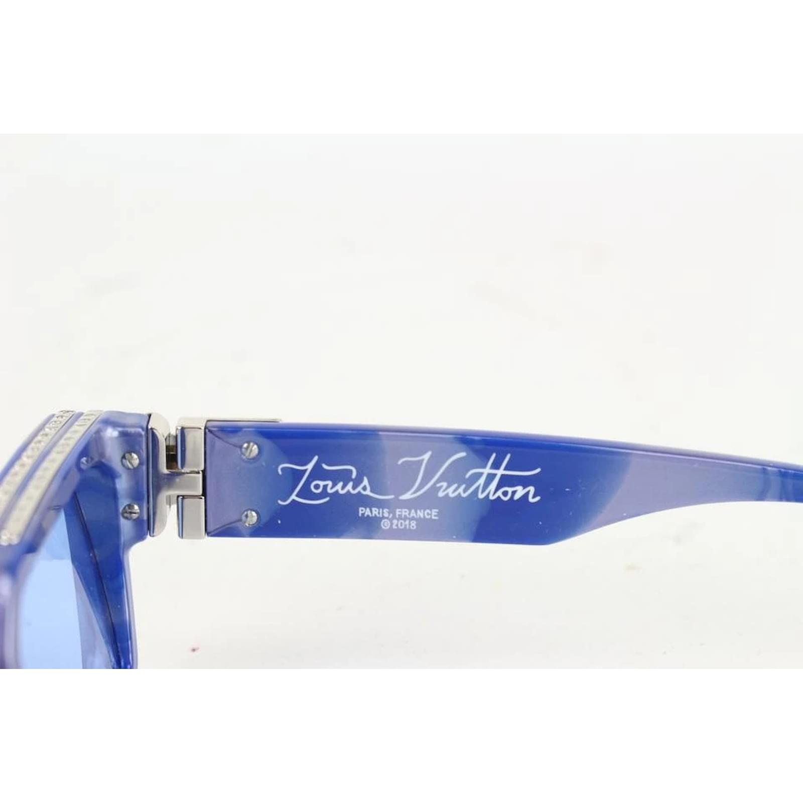 Louis Vuitton Z1560E Blue Marble Millionaires 1.1 Sunglasses ref