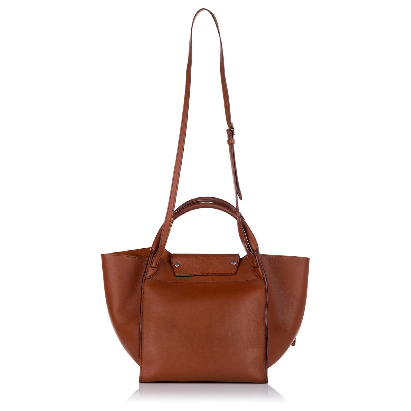 Big Bag Céline Celine Brown Small Big Leather Satchel Pony-style