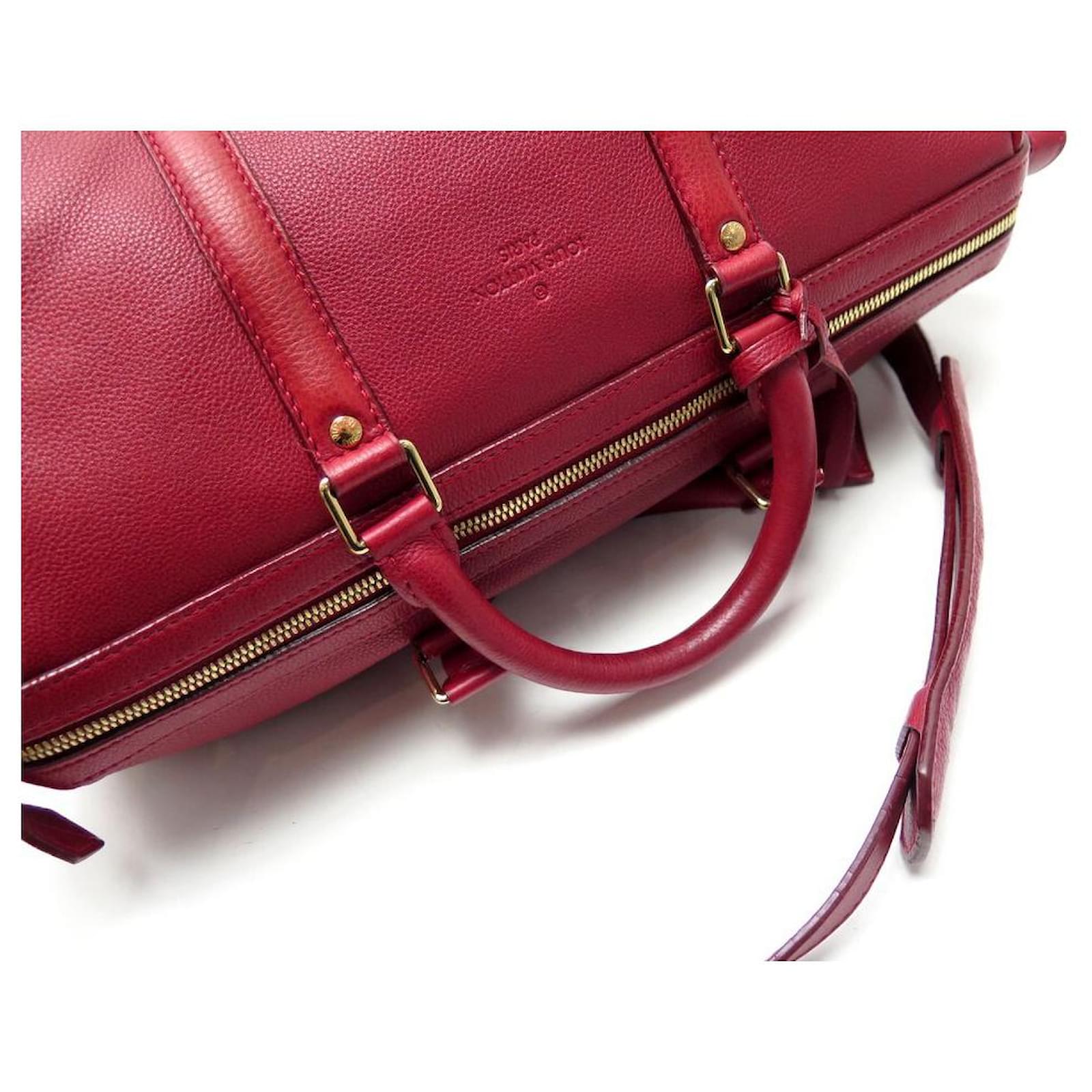 LOUIS VUITTON SOFIA COPPOLA MM HANDBAG IN RED LEATHER BANDOULIERE PURSE  ref.383344 - Joli Closet