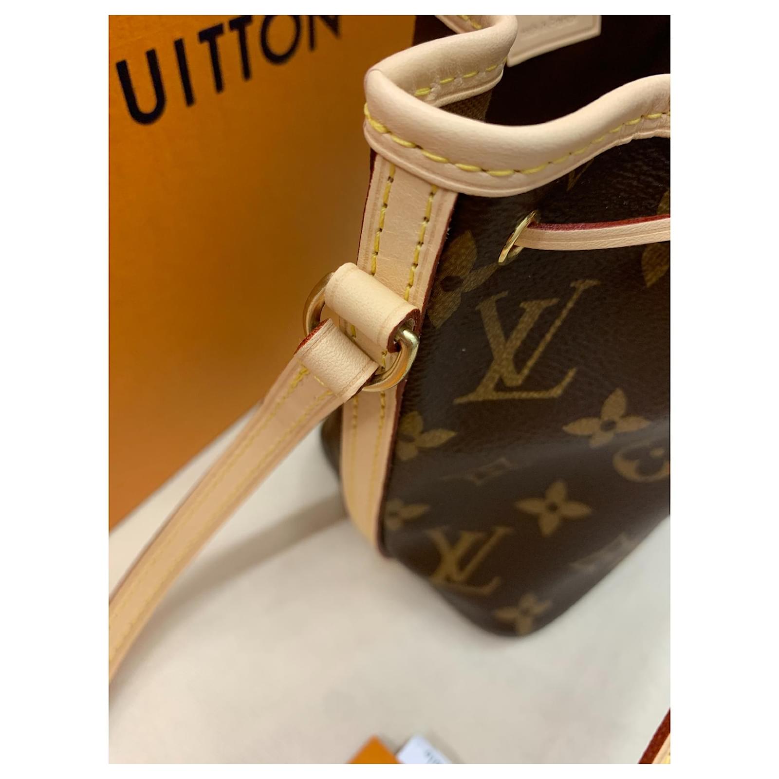 Brown Louis Vuitton Nomad Petit Noe Bucket Bag
