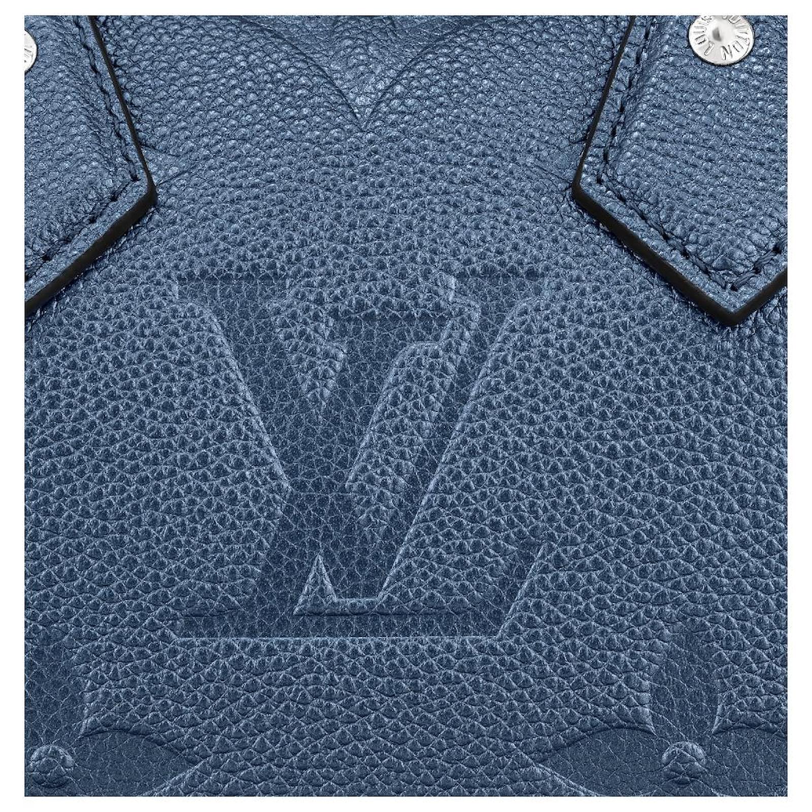 Louis Vuitton LV speedy 20 Kusama Blue Leather ref.955065 - Joli