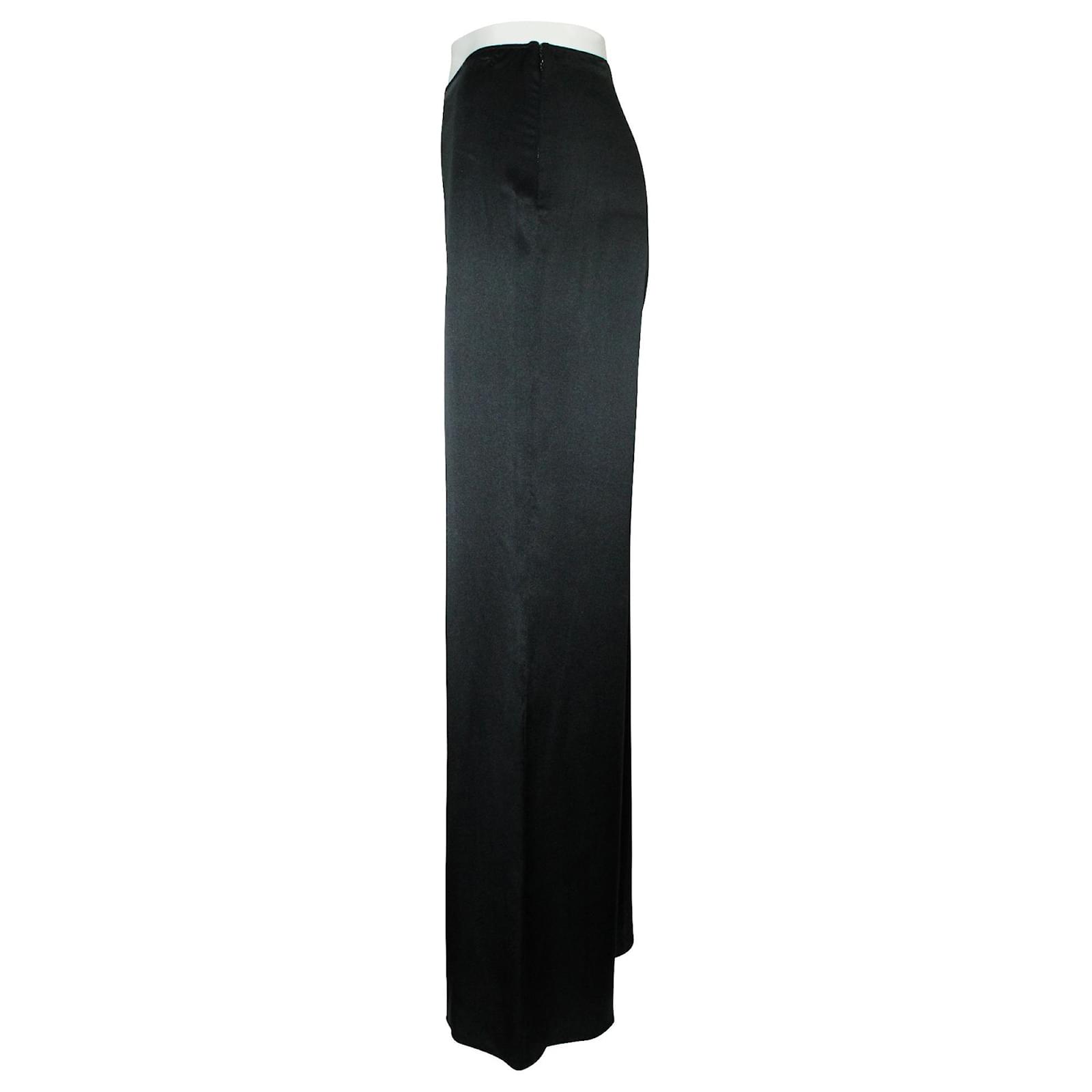 VIP【関税送料無料】希少 EMILIO PUCCI BLACK WOOL PANTS Emilio Pucci Stretch viscose pant with side stripe detail