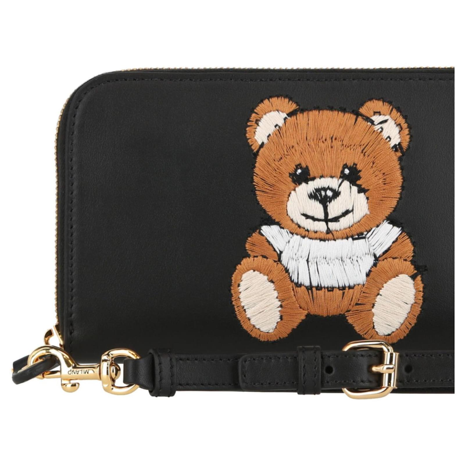 Moschino Teddy Bear Coin Purse in Brown