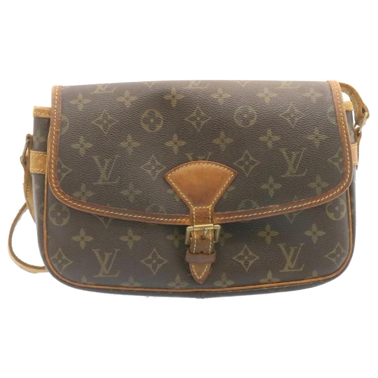 LOUIS VUITTON Monogram Sologne Shoulder Bag M42250 LV Auth ar4803 Brown  Cloth ref.385915 - Joli Closet