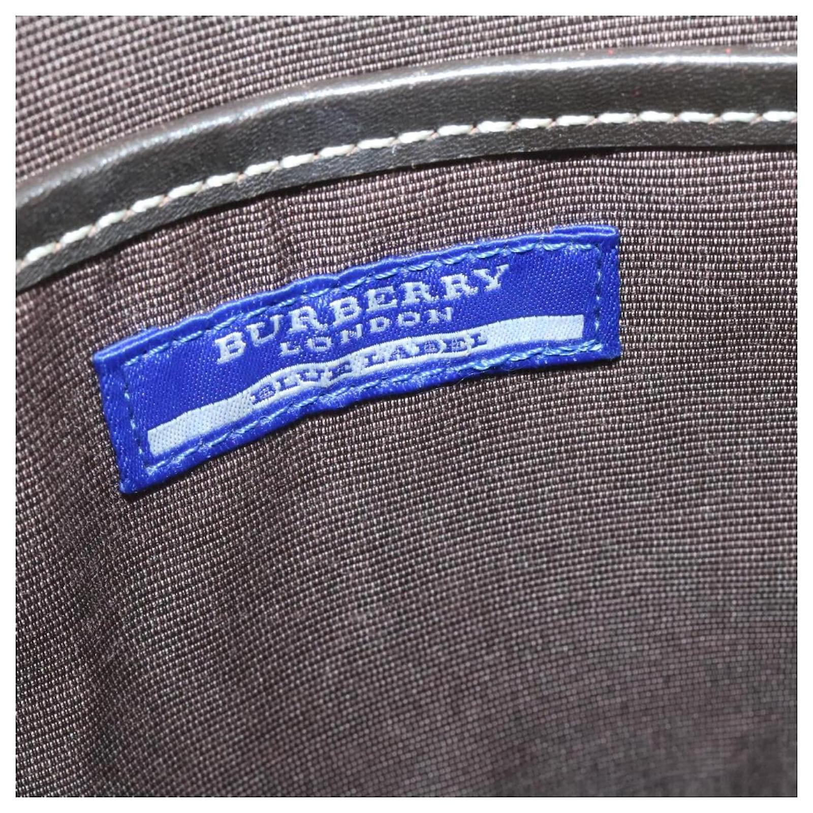 BURBERRY Blue label Nova Check Shoulder Bag Gray Auth ar4836 Grey Cloth  ref.385923 - Joli Closet
