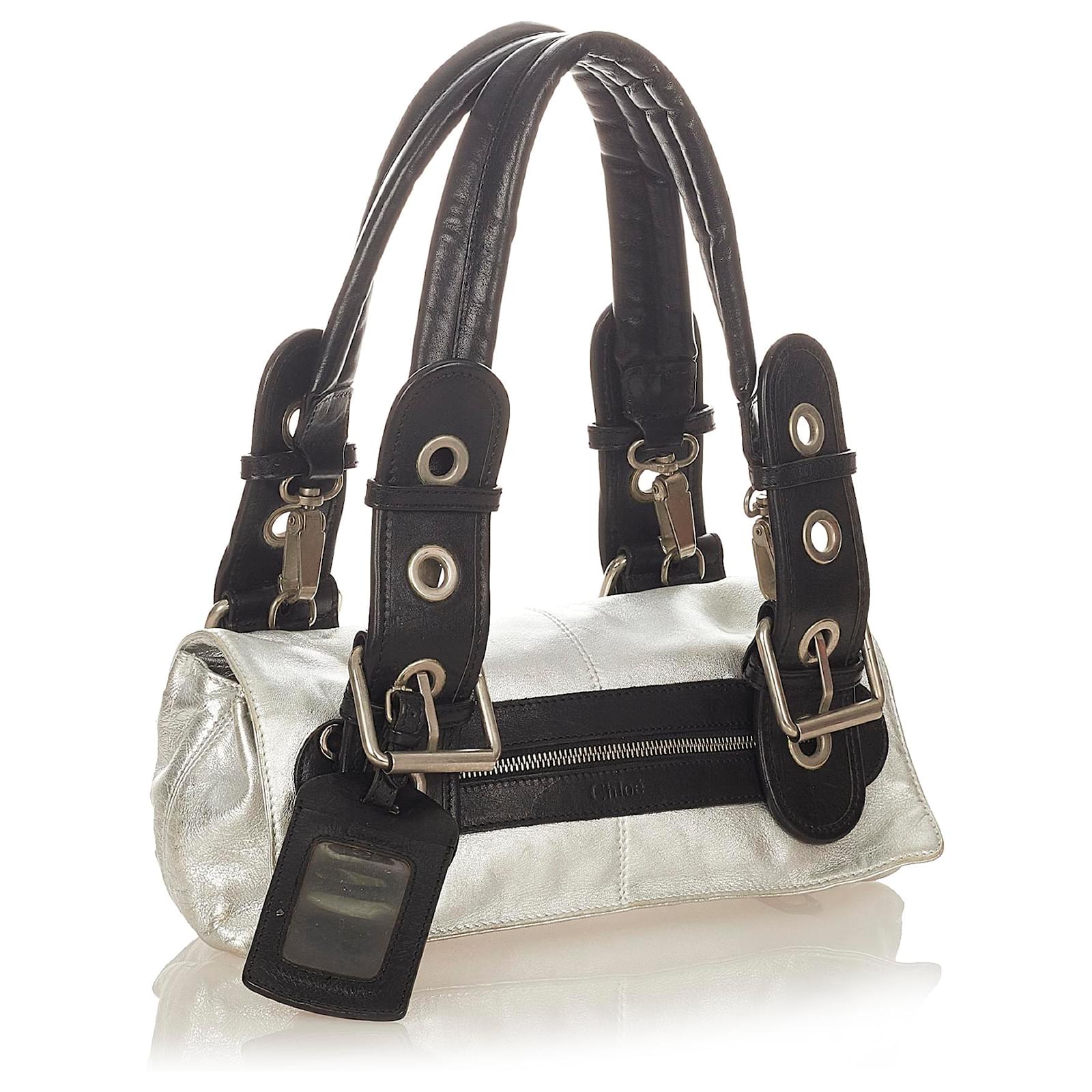 Chloé Chloe Roy Clutch Chain Shoulder Bag in Black Calfskin Leather  Pony-style calfskin ref.959019 - Joli Closet