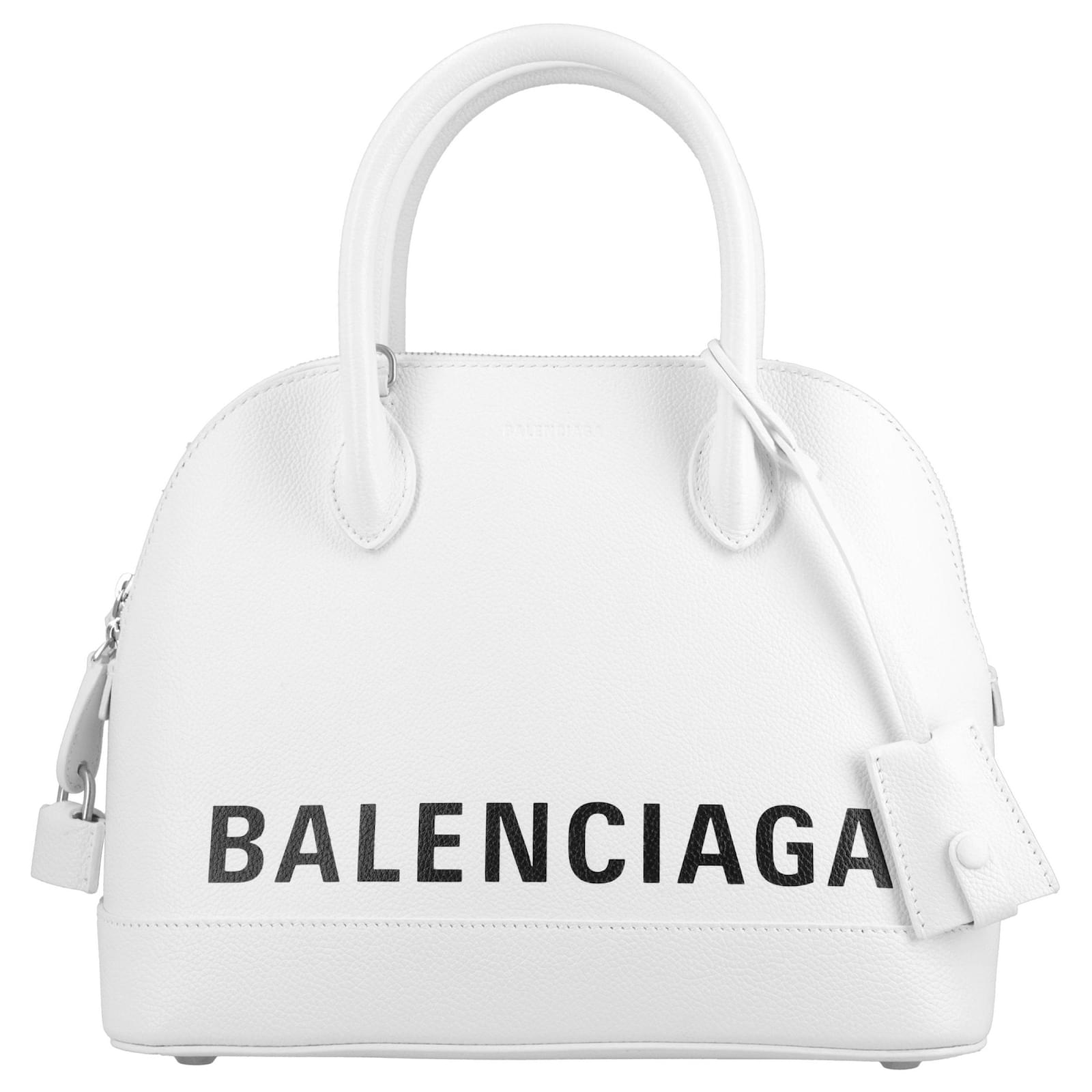 Balenciaga Ville Top Handle Bag white Leather ref.386744 - Joli Closet