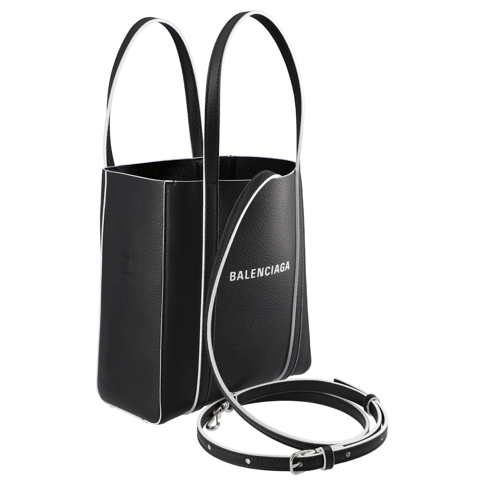 Balenciaga Everyday XXS Tote Bag black Leather ref.386746