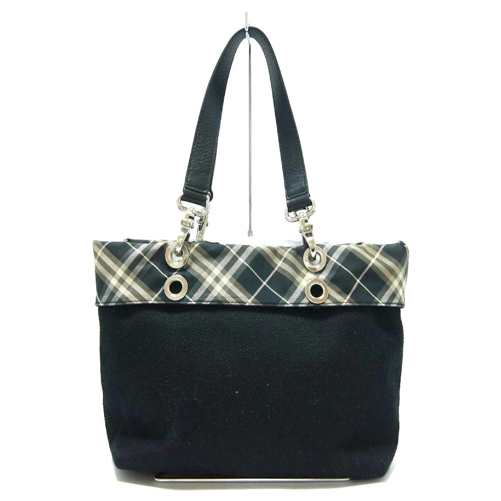 Burberry tote bag Black Cotton ref.386974 - Joli Closet