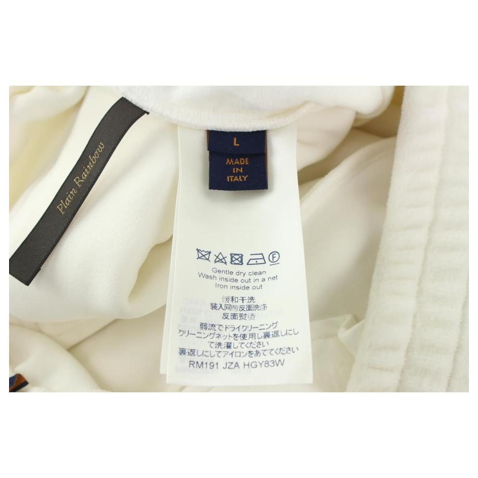 Louis Vuitton Men's Small Virgil Abloh White Velour Cargo Sweat Pants  ref.388171 - Joli Closet
