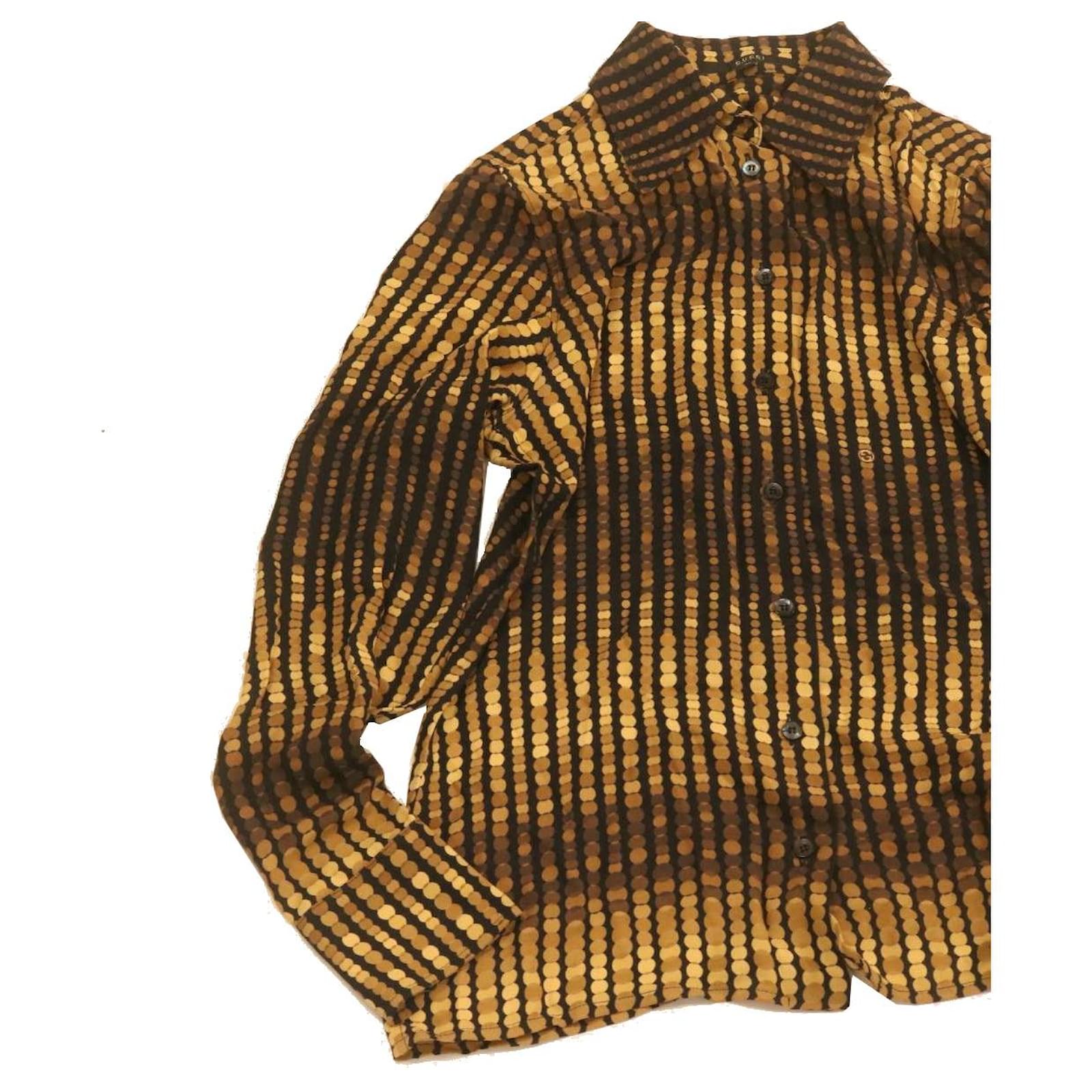 yellow and black gucci shirt