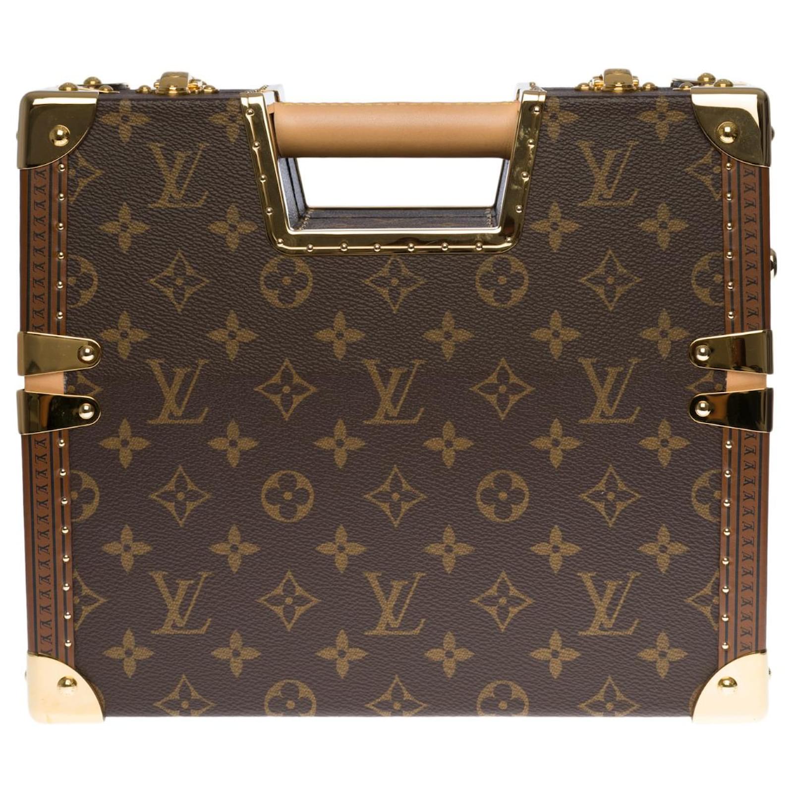 Louis Vuitton Brown Monogram Legacy Milk Box Leather Cloth ref.1039505 -  Joli Closet