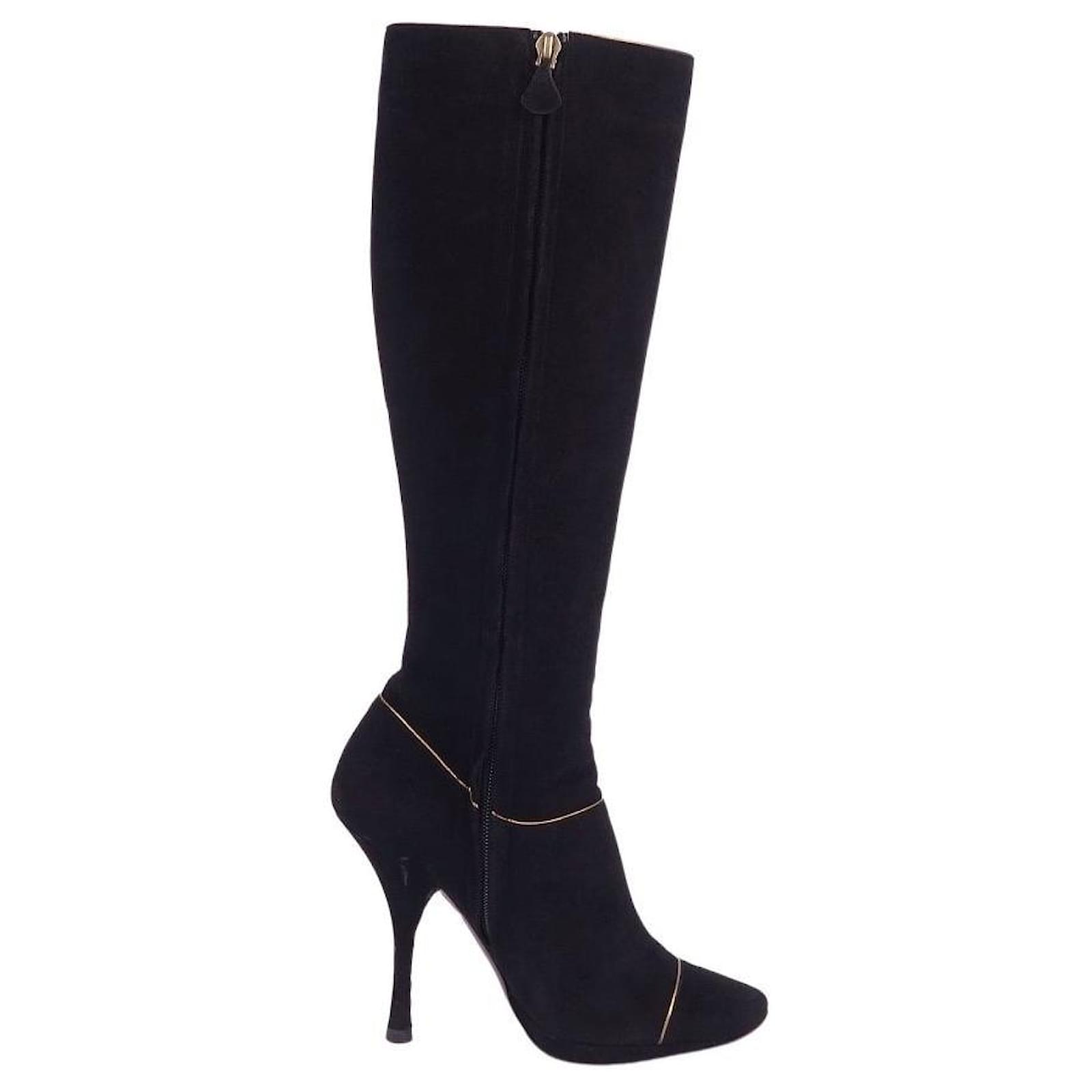 Las mejores ofertas en Negro Mid (Louis Vuitton 2-2.9 pulgadas) altura del  tacón botas para mujeres