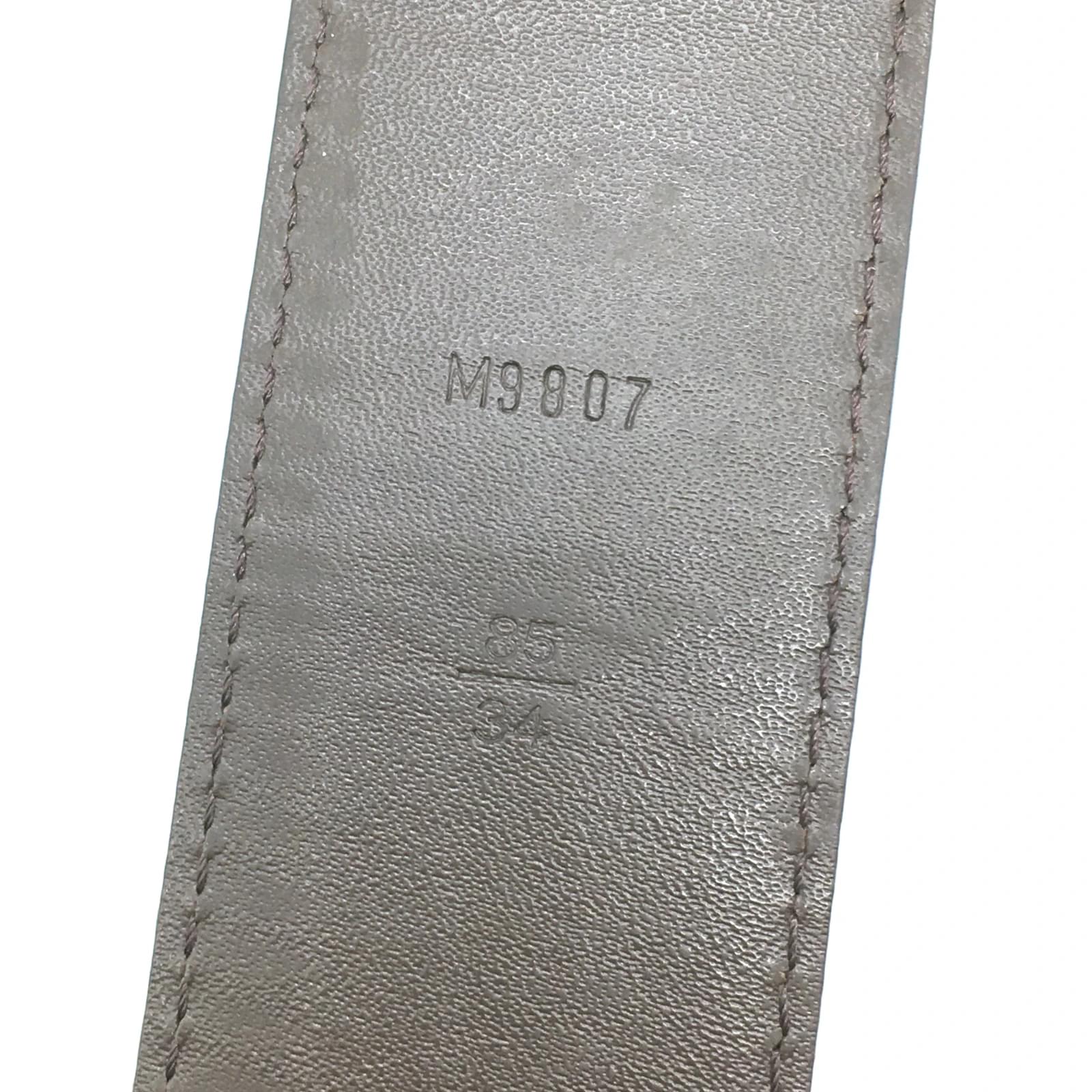 Louis Vuitton damier ebene 40mm Initials Belt Size 85/34 Brown Leather  ref.543878 - Joli Closet