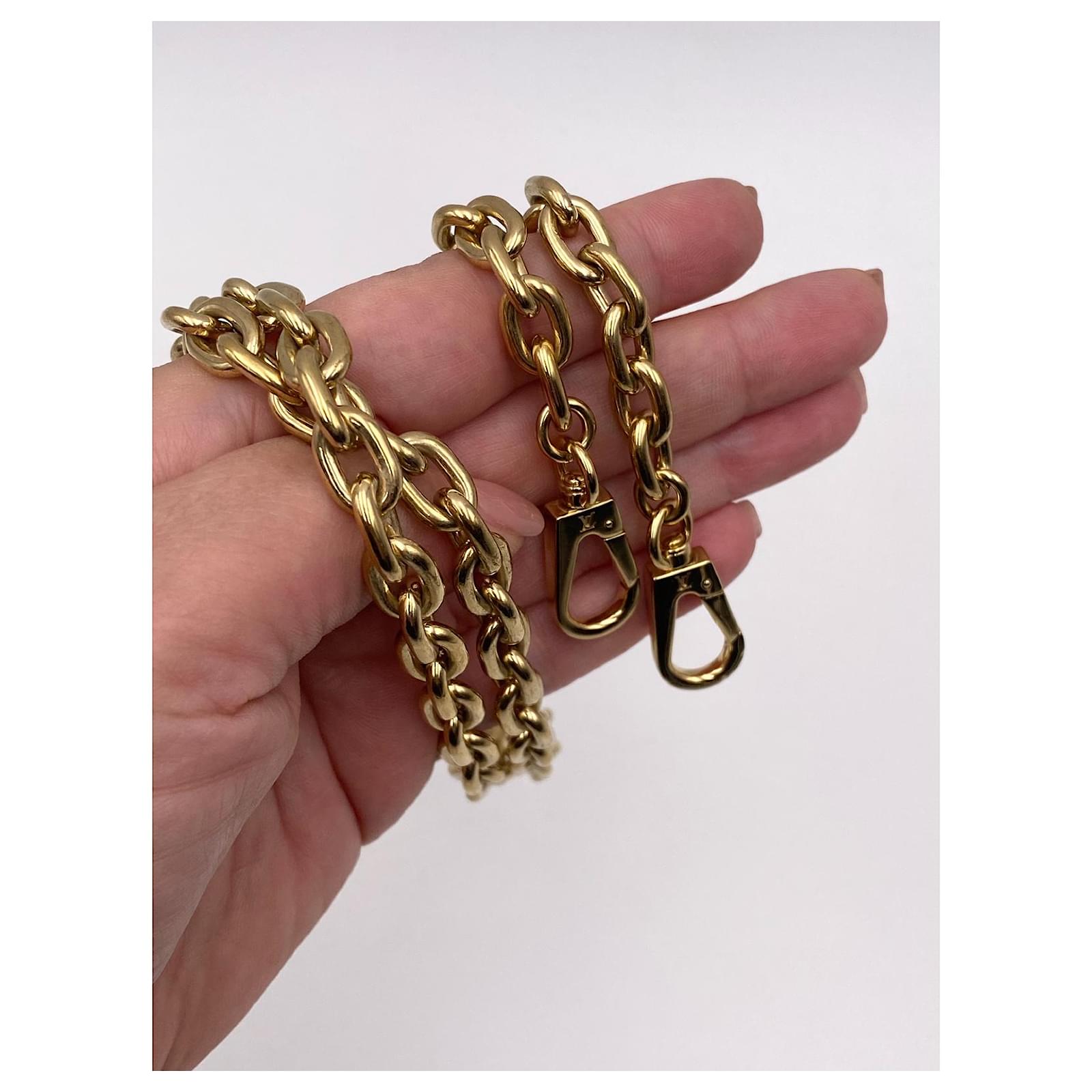 Tracolla catena amovibile Louis Vuitton Dorata D'oro Metallo ref.622433 -  Joli Closet