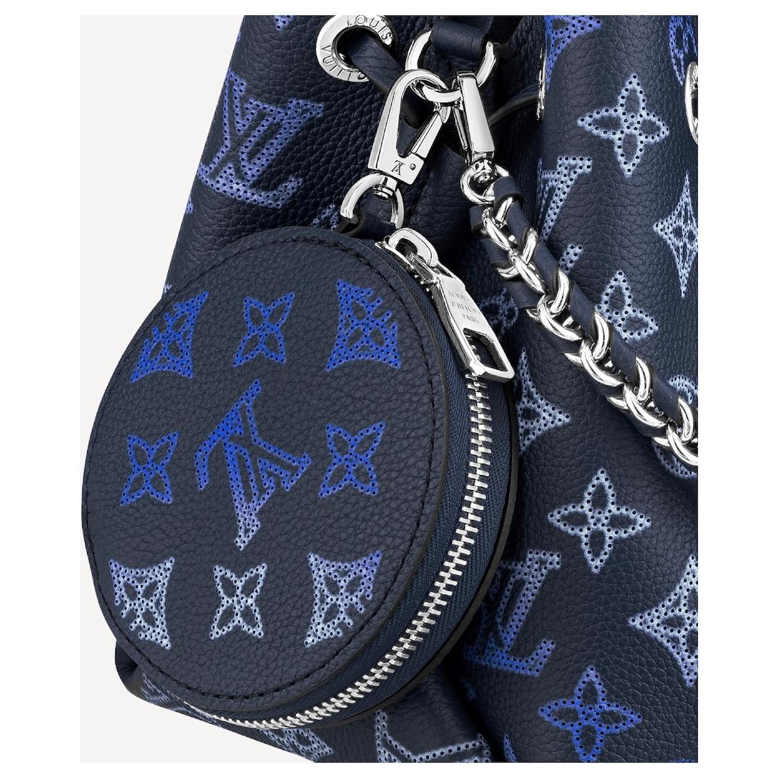 Louis Vuitton LV Bella navy mahina Blue Leather ref.389692 - Joli Closet