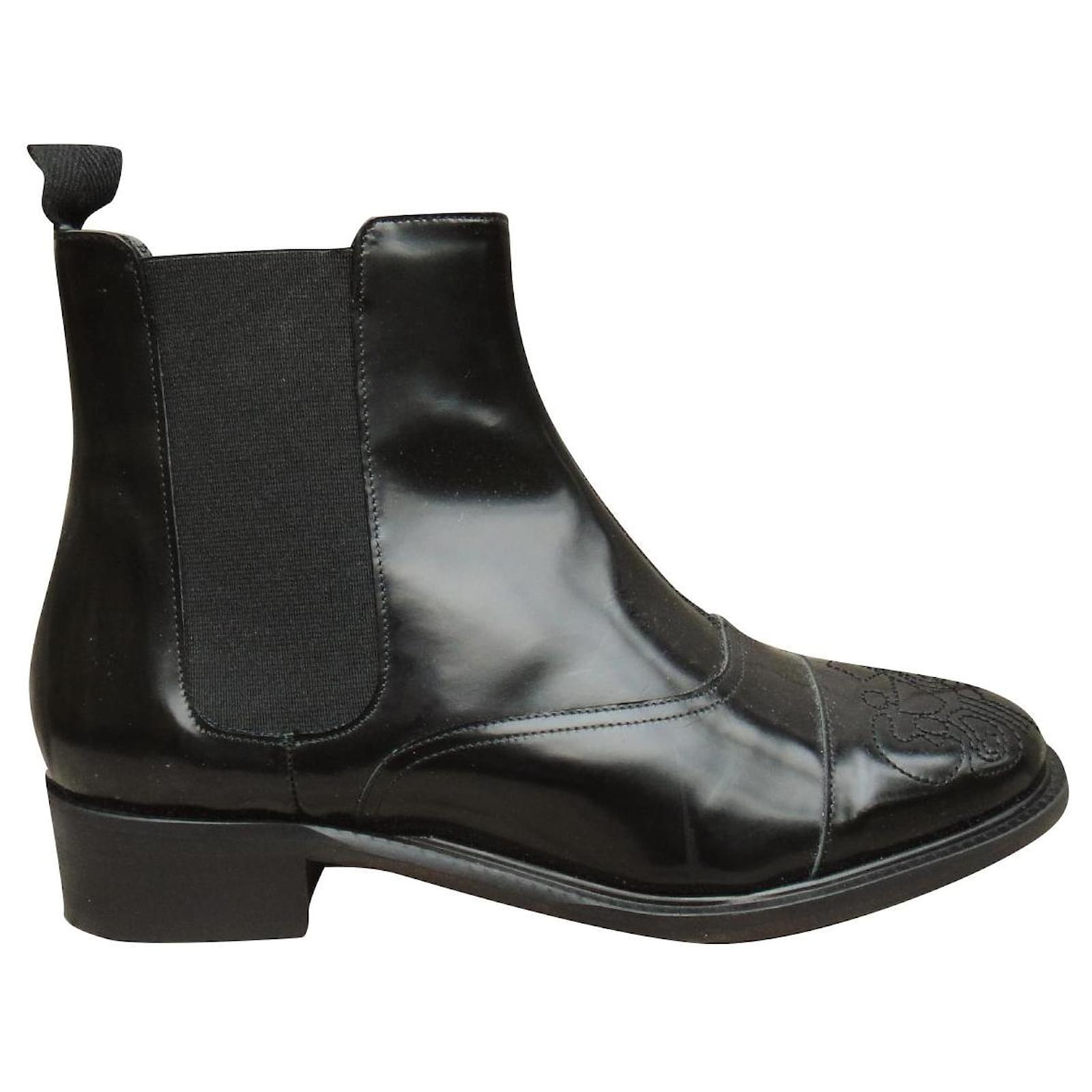 Stéphane Kelian Stephane Kelian p boots 37 Black Leather ref.389760 ...