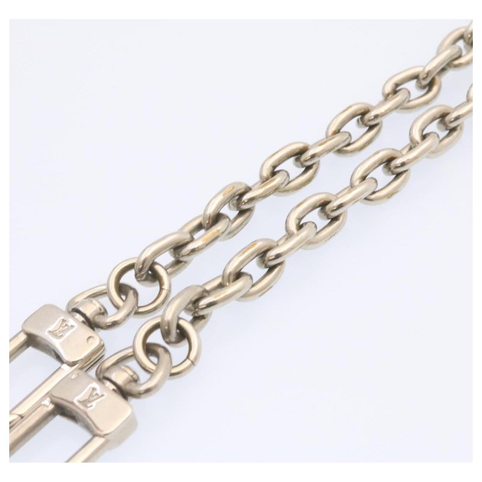 LOUIS VUITTON Wallet Chain Strap Silver LV Auth yt563 Silvery Metal  ref.390126 - Joli Closet
