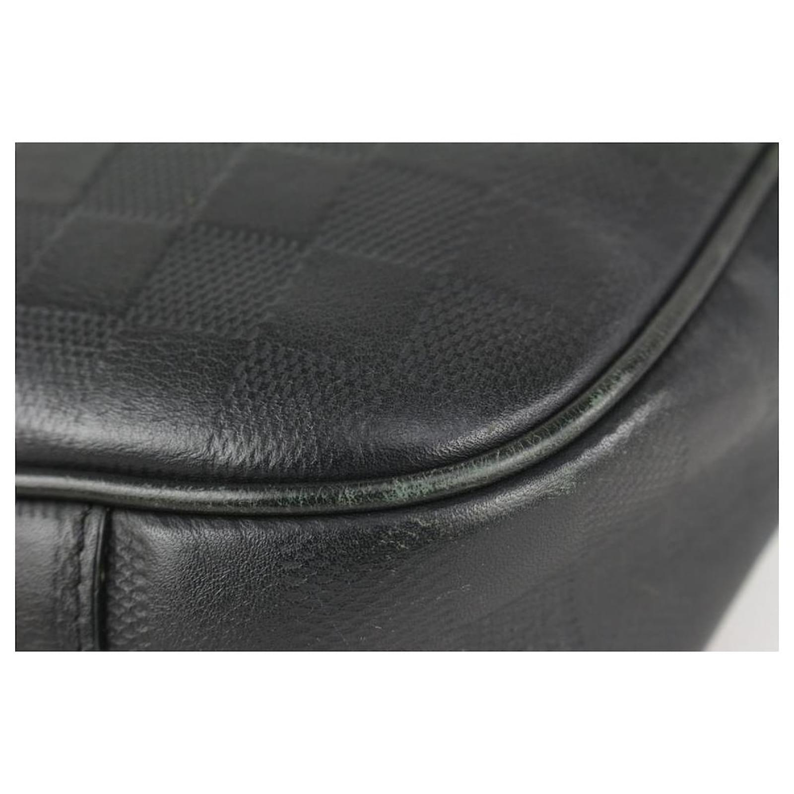 Louis Vuitton Black Damier Infini Leather Ambler Bum Bag Waist Fanny Pack  ref.390187 - Joli Closet