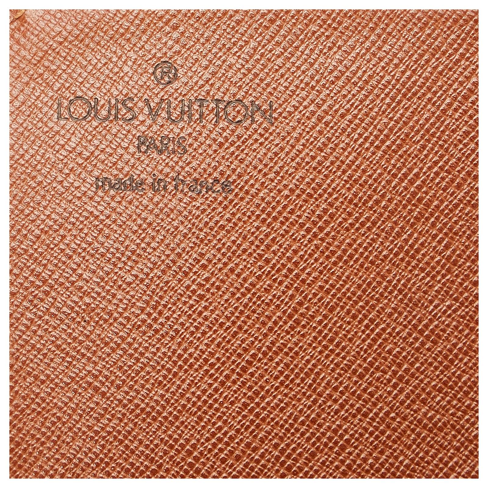 Louis Vuitton Brown Monogramm Cartouchiere GM Braun Leder Leinwand 