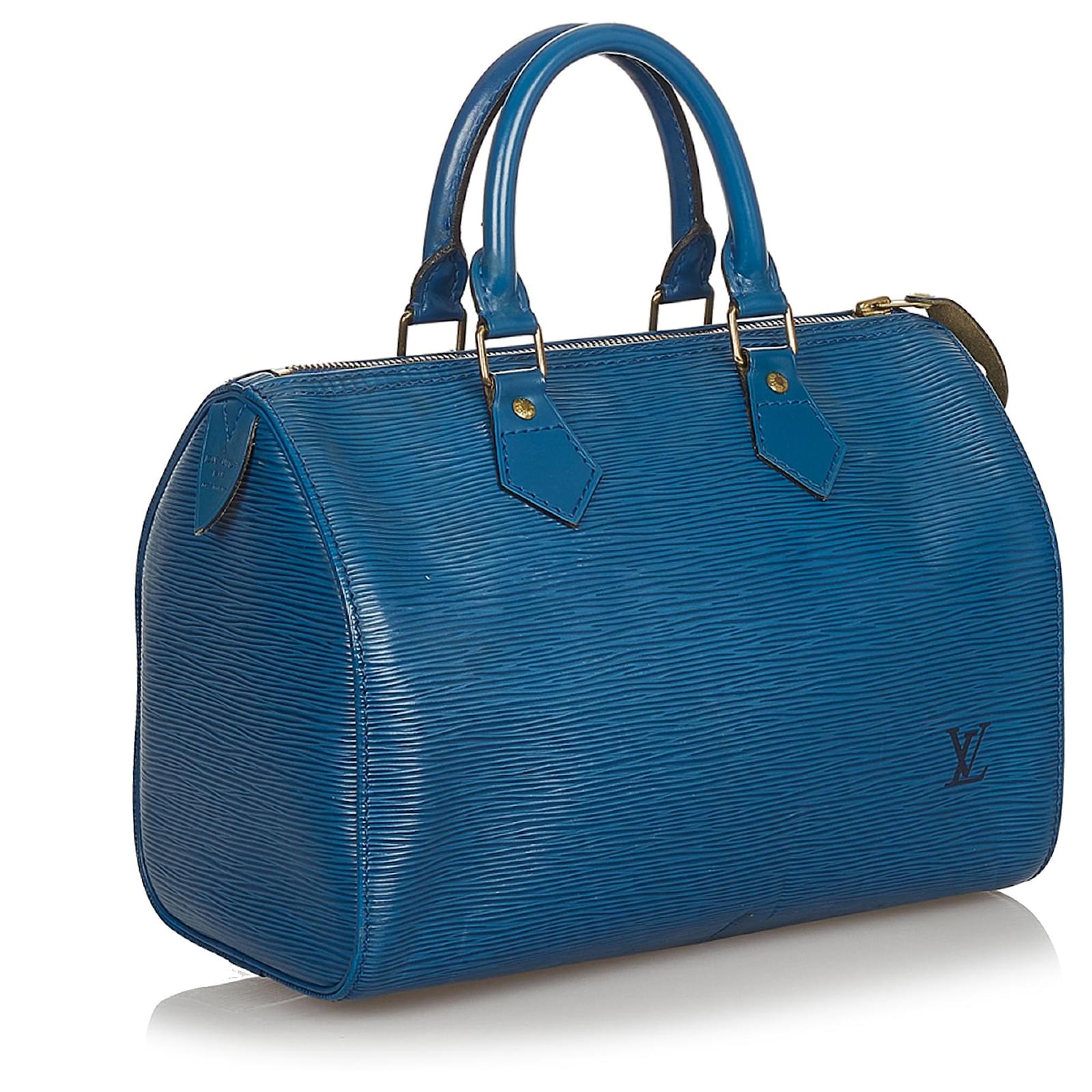 Louis Vuitton Blue Epi Speedy 25 Leather ref.390578 - Joli Closet