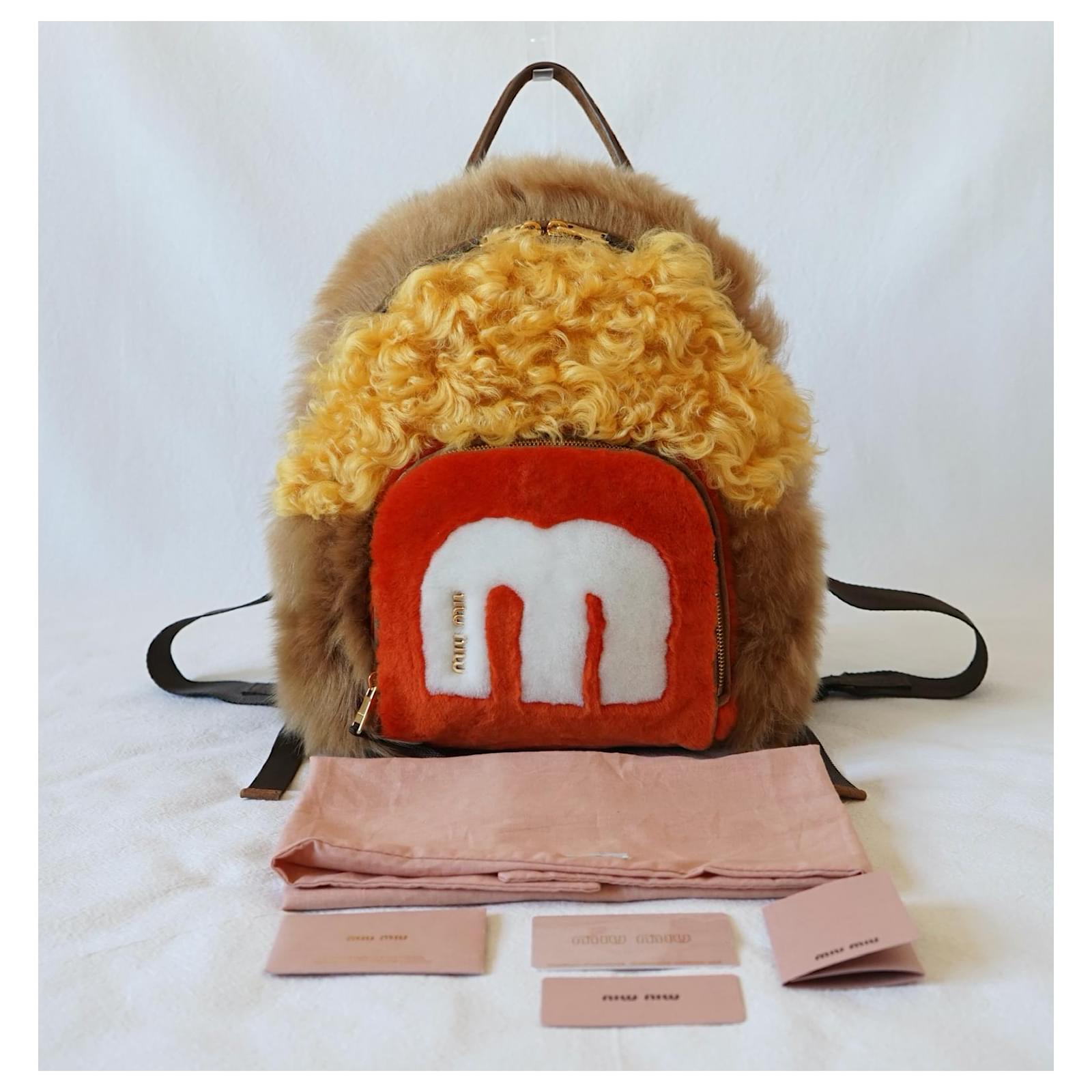 Miu Miu Backpacks Multiple colors Fur ref.390934 - Joli Closet
