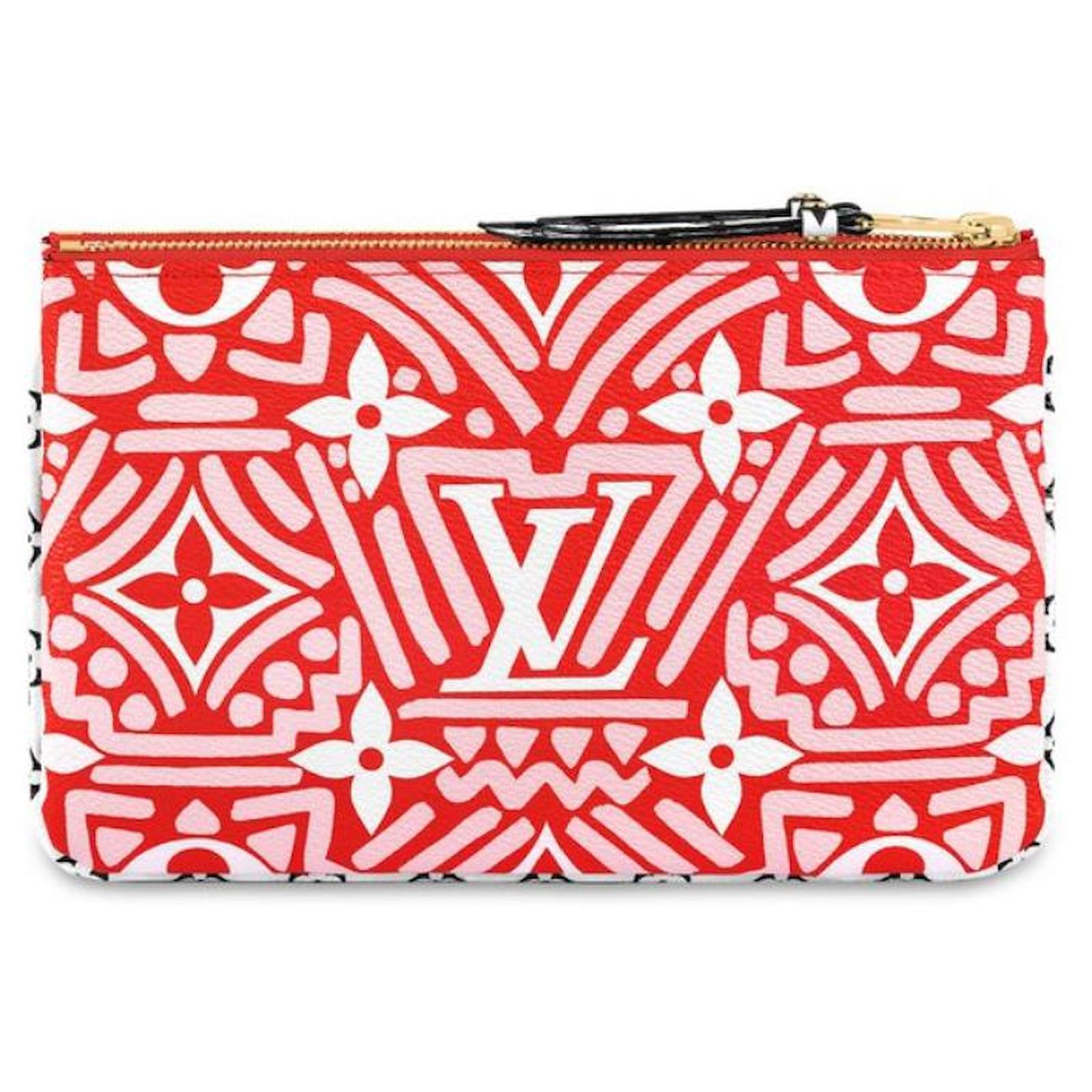 Louis Vuitton LV Crafty lined zip Red Leather ref.391392 - Joli Closet
