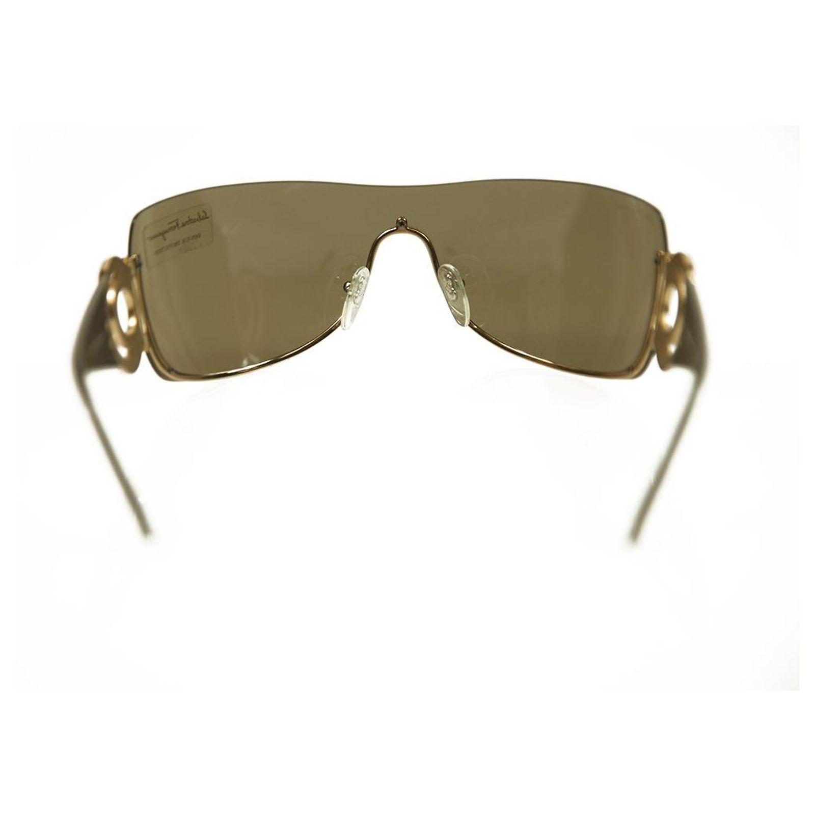 Salvatore Ferragamo Vintage Brown Sunglasses gold rhinestones 1139-B 705/73 120 Salvatore Ferragamo SF304S 745 Sunglasses Women main image 2