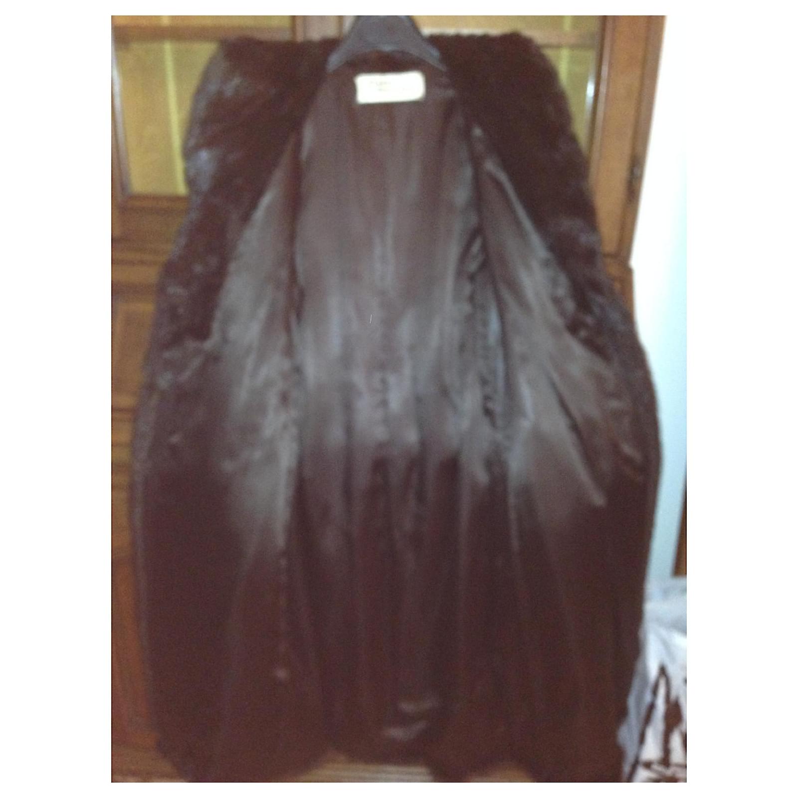 Manteau Long Finition Intérieure Doublure Satiné Noir Manoush Femme - 1892176-noir00