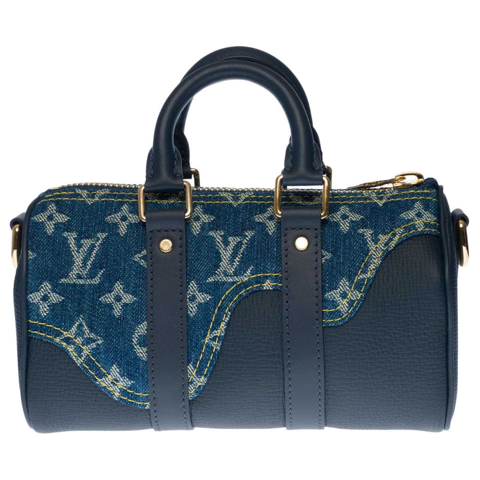 LOUIS VUITTON DENIM KEEPALL XS 2021 NIGO COLLAB LEAK? 