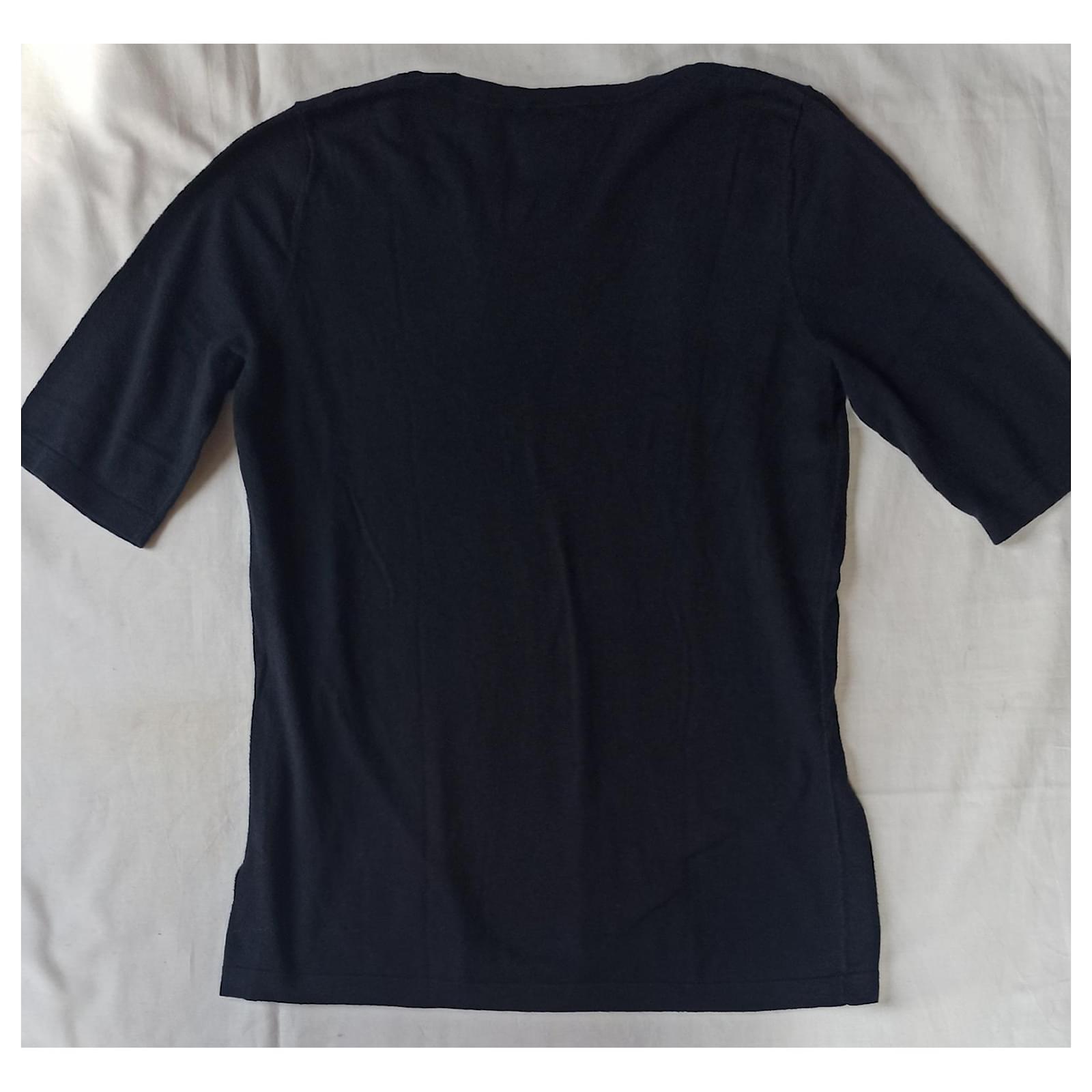 Cambon Chanel Tops Navy blue Cotton Polyester ref.393912 - Joli Closet