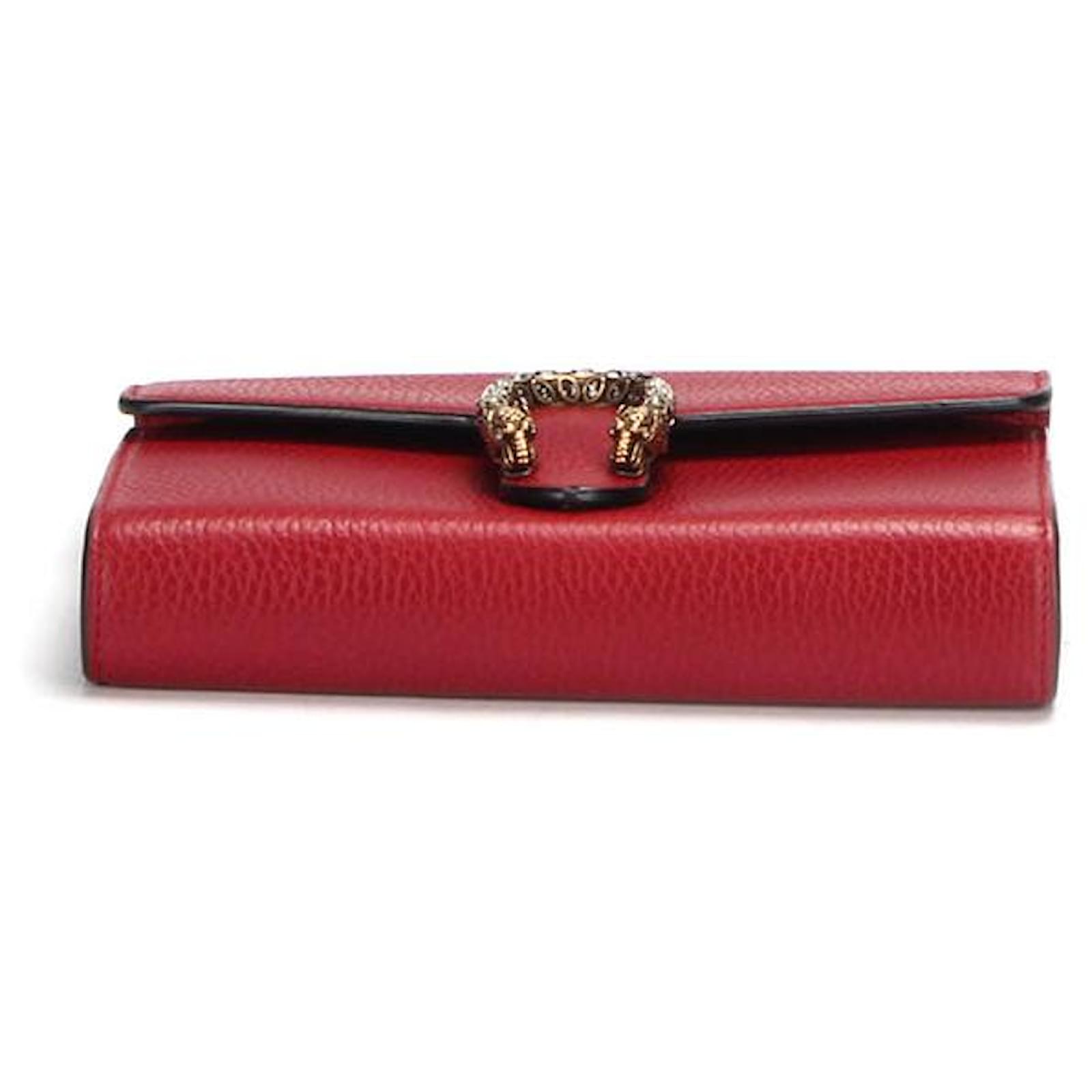 Gucci Dionysus Red Leather ref.393955 - Joli Closet