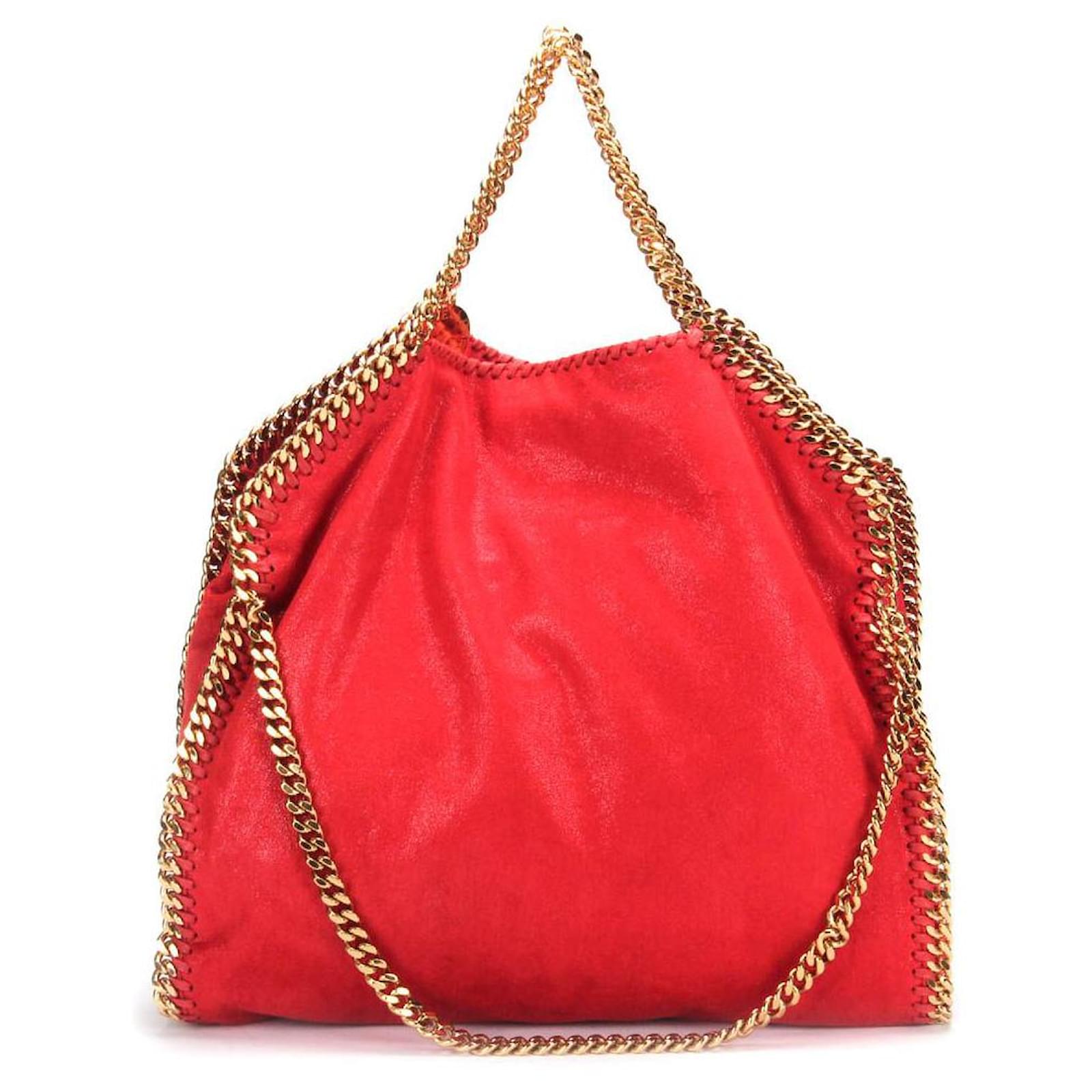 Stella Mc Cartney Bolso de hombro Stella Mccartney Falabella en piel  sintética roja Sintético Polipiel ref.394124 - Joli Closet