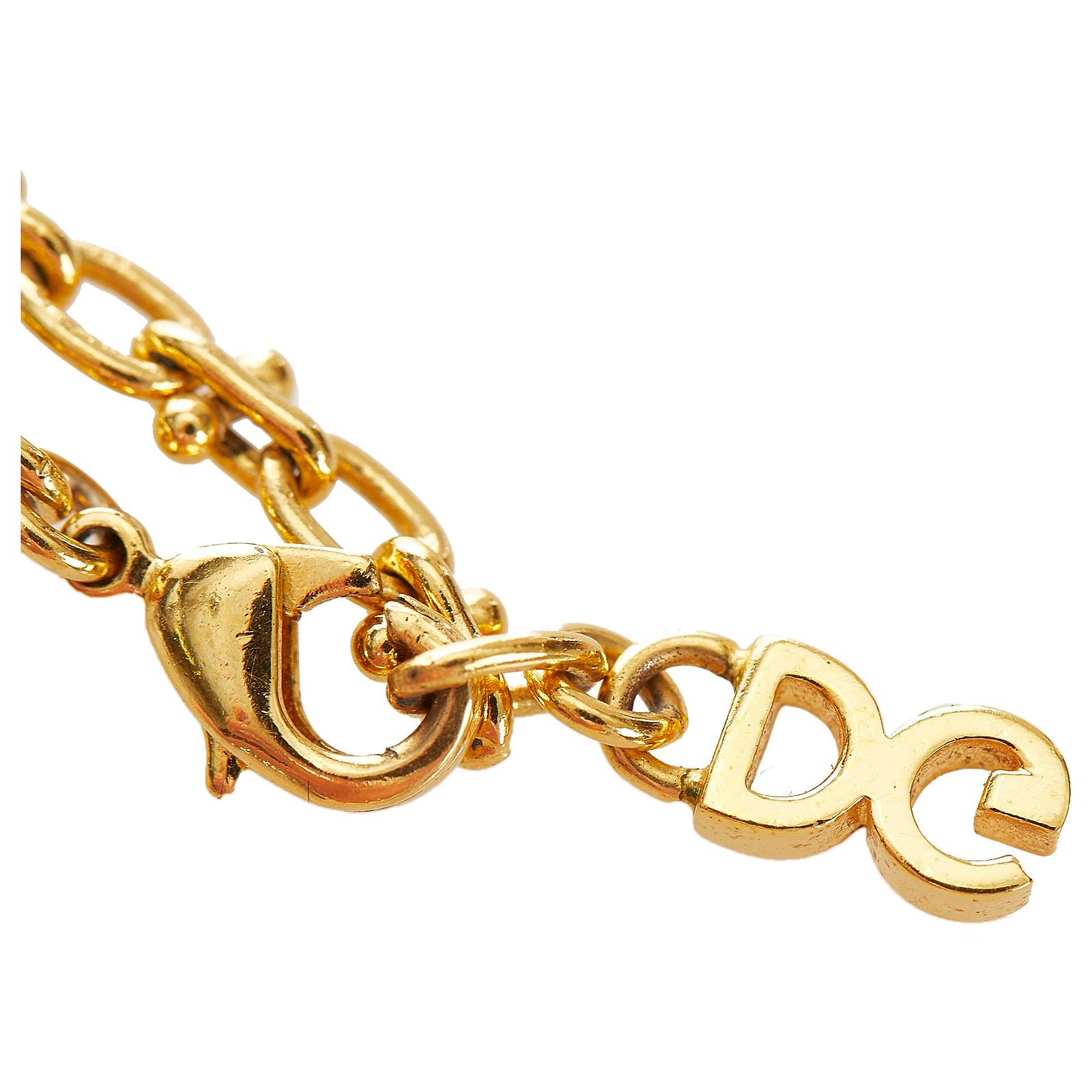 Collier Vintage Signé Dolce Vita - Métal Doré - Neuf Sans Emballage