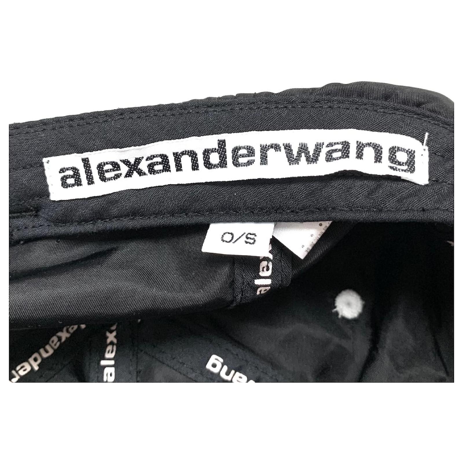 【ALEXANDER WANG】BLACK HARDWARE CAP black hardware cap in WASHED BLACK | alexanderwang®
