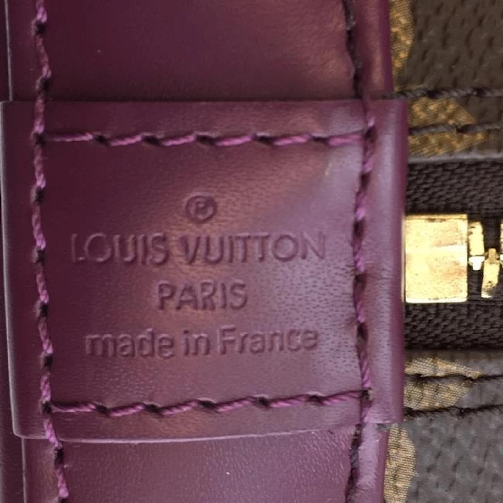 Louis Vuitton Alma Totem Bb with Strap Brown Purple Monogram Canvas Cross  Body Bag Multiple colors Leather ref.395725 - Joli Closet