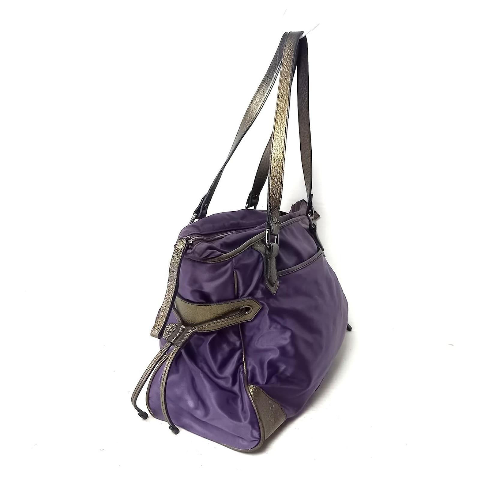 Burberry Shoulder bag Purple Synthetic ref.396674 - Joli Closet