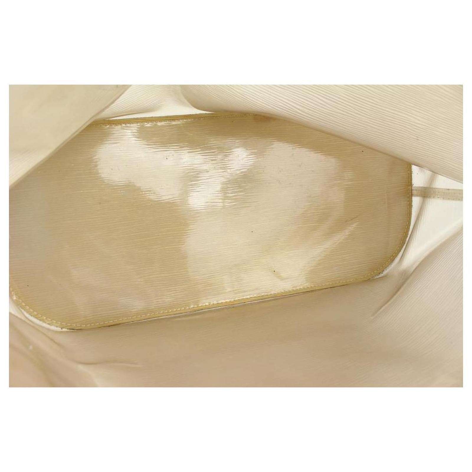 Louis Vuitton Clear Translucent Epi Baia Plage Tote with Pouch White  ref.290049 - Joli Closet