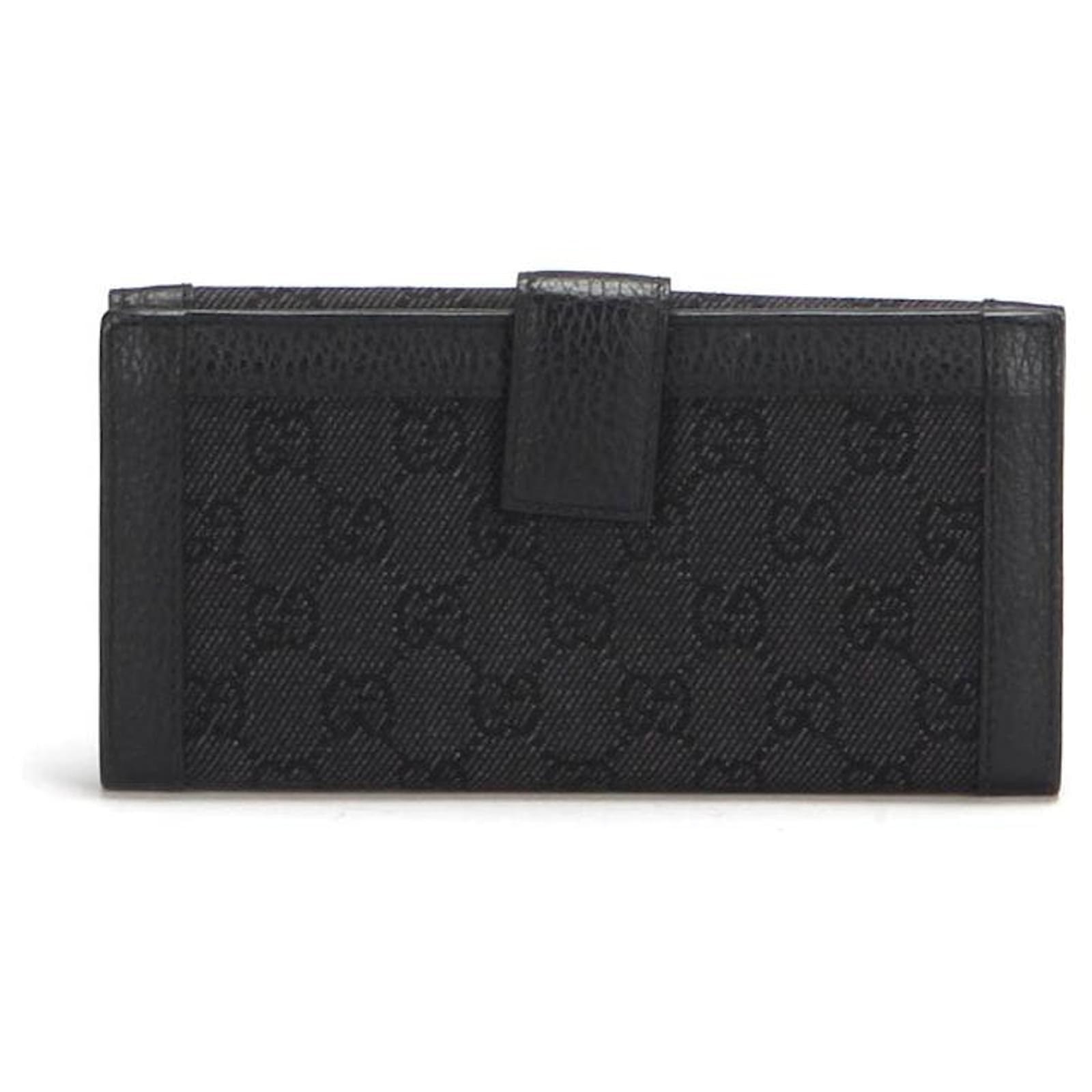Gucci wallet Black Cloth ref.397052 - Joli Closet